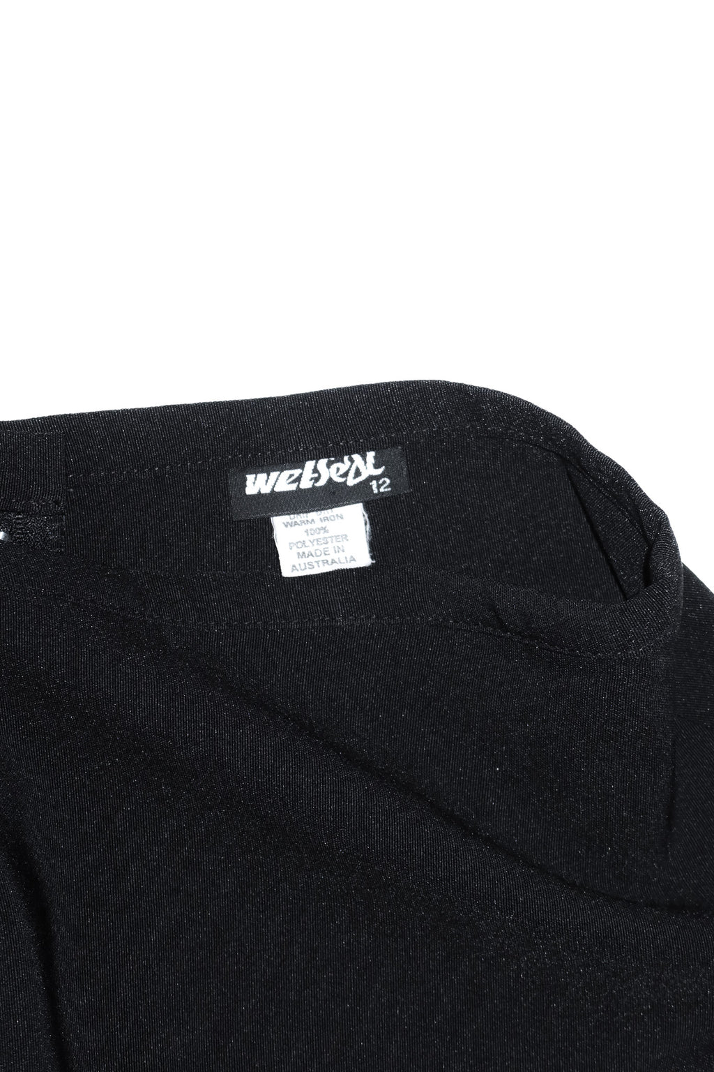 2000's wet seal asymmetric ruffle skirt black.