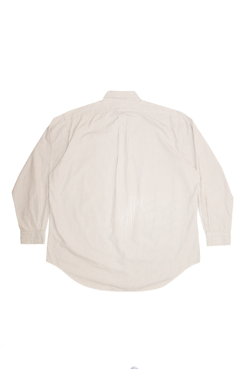1990's ralph lauren blake striped shirt beige / white.