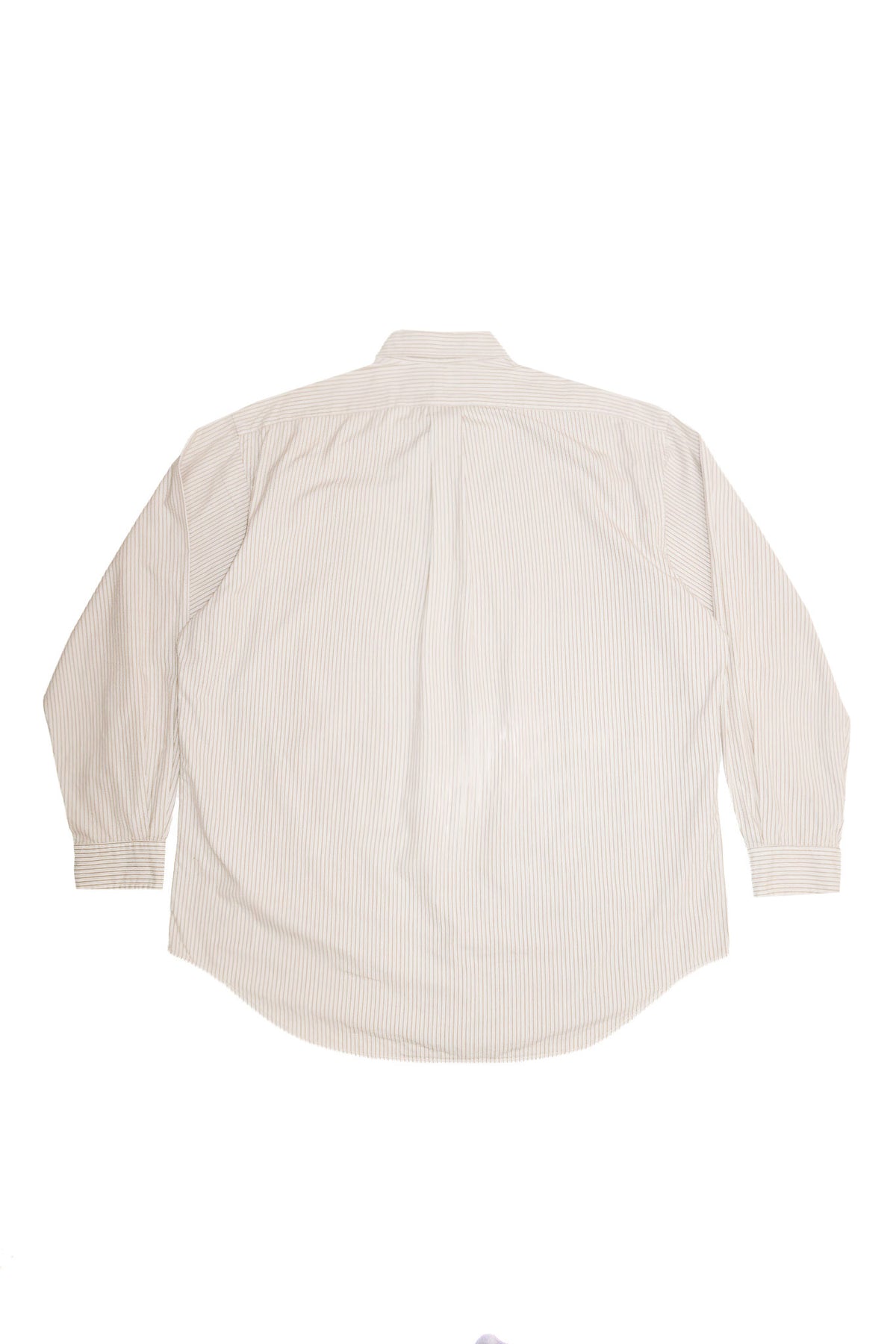 1990's ralph lauren blake striped shirt beige / white.
