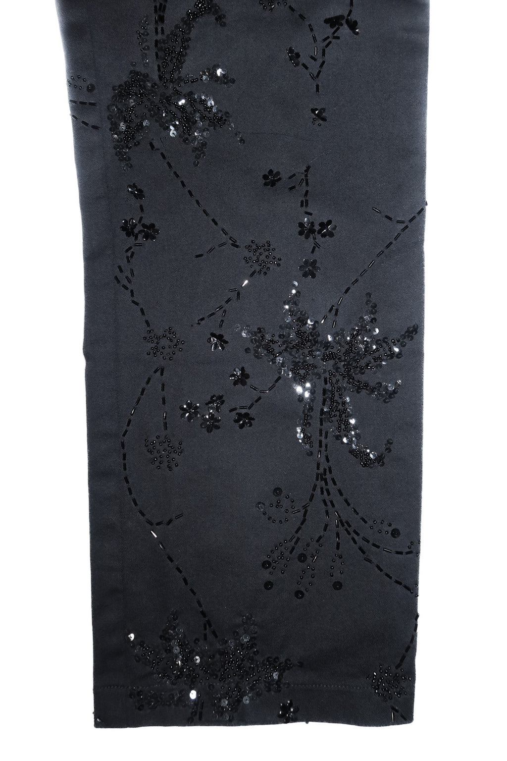 2000's haven bleu embroidered pants black.