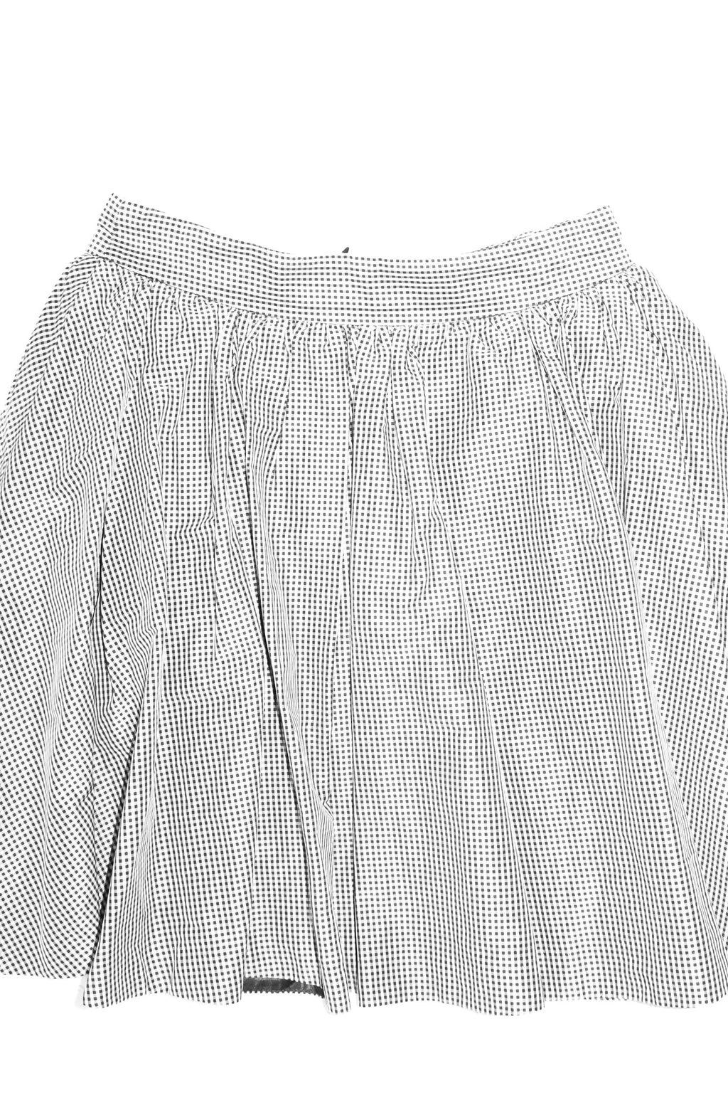 cue gingham mini skirt black.