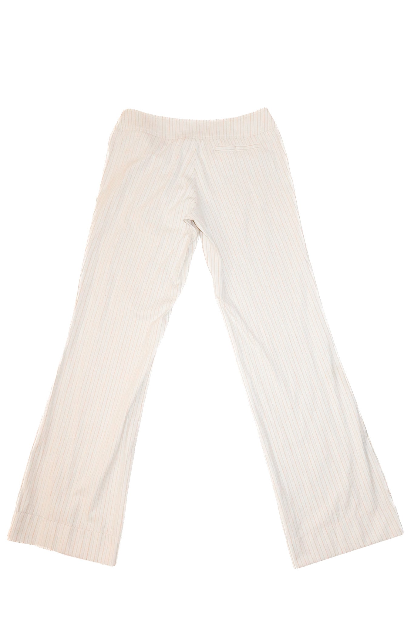 2000’s marcs sydney pinstripe flare pants cream.