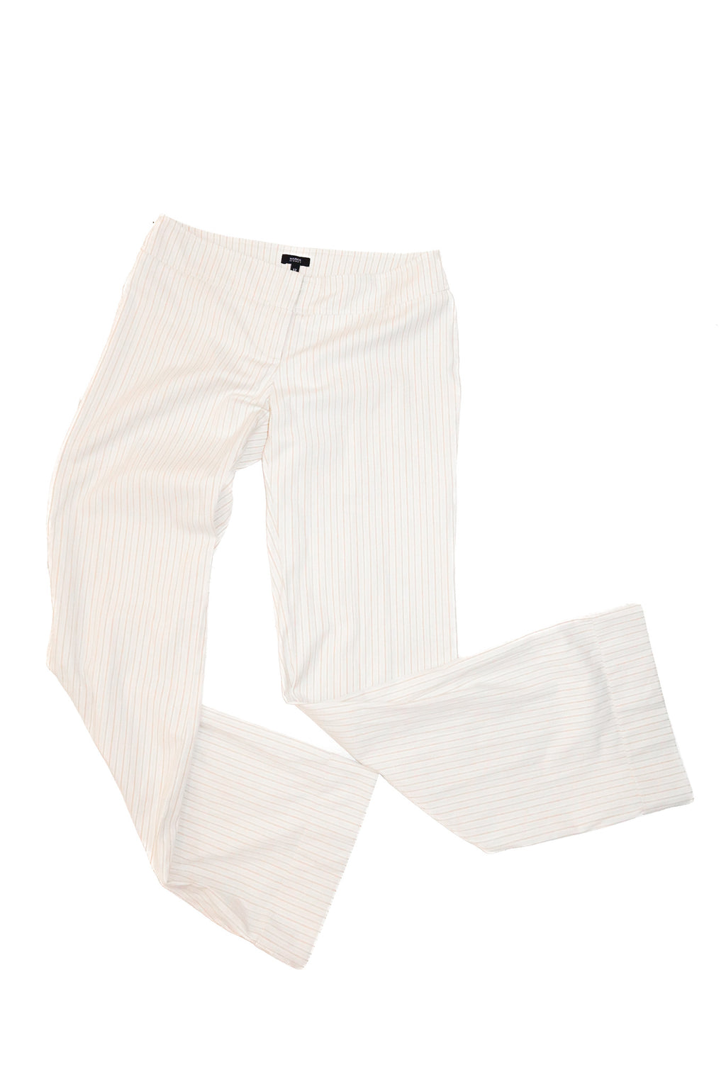 2000’s marcs sydney pinstripe flare pants cream.