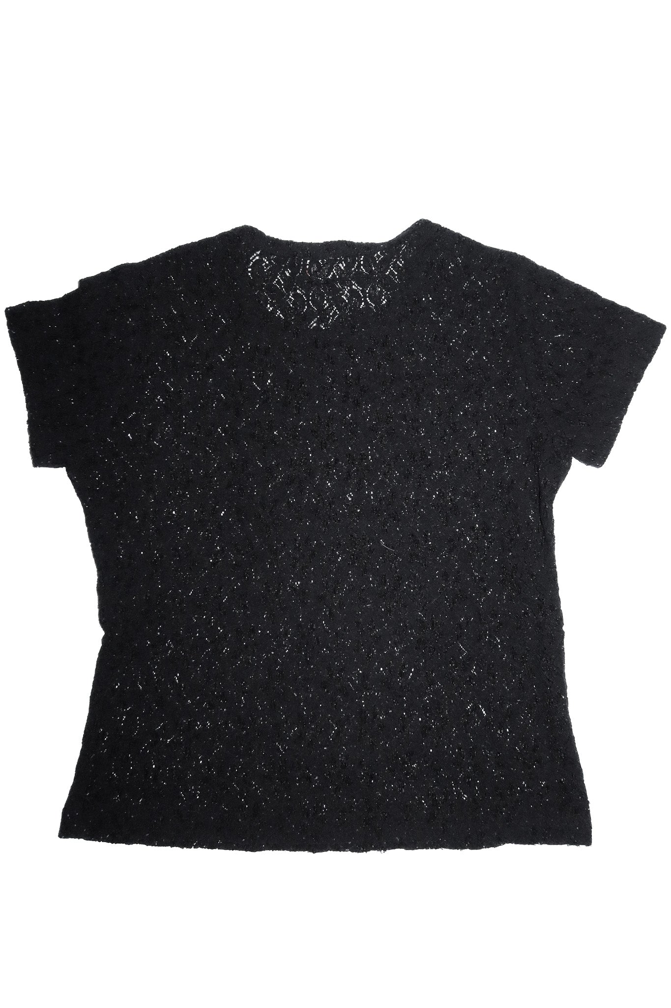 1990’s rosy lane lace knit top black.