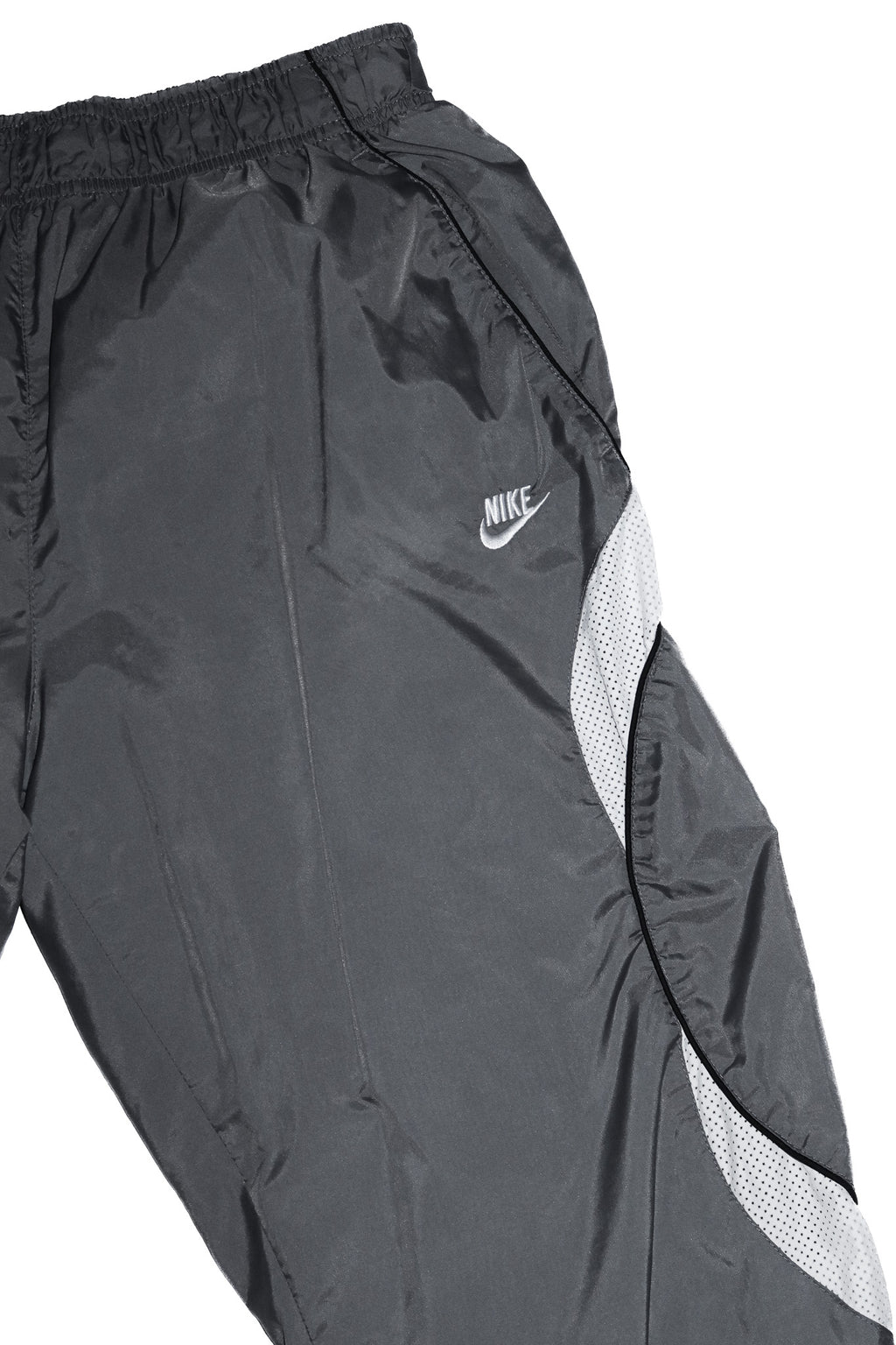 2000’s nike sportswear cut off track pants grey.