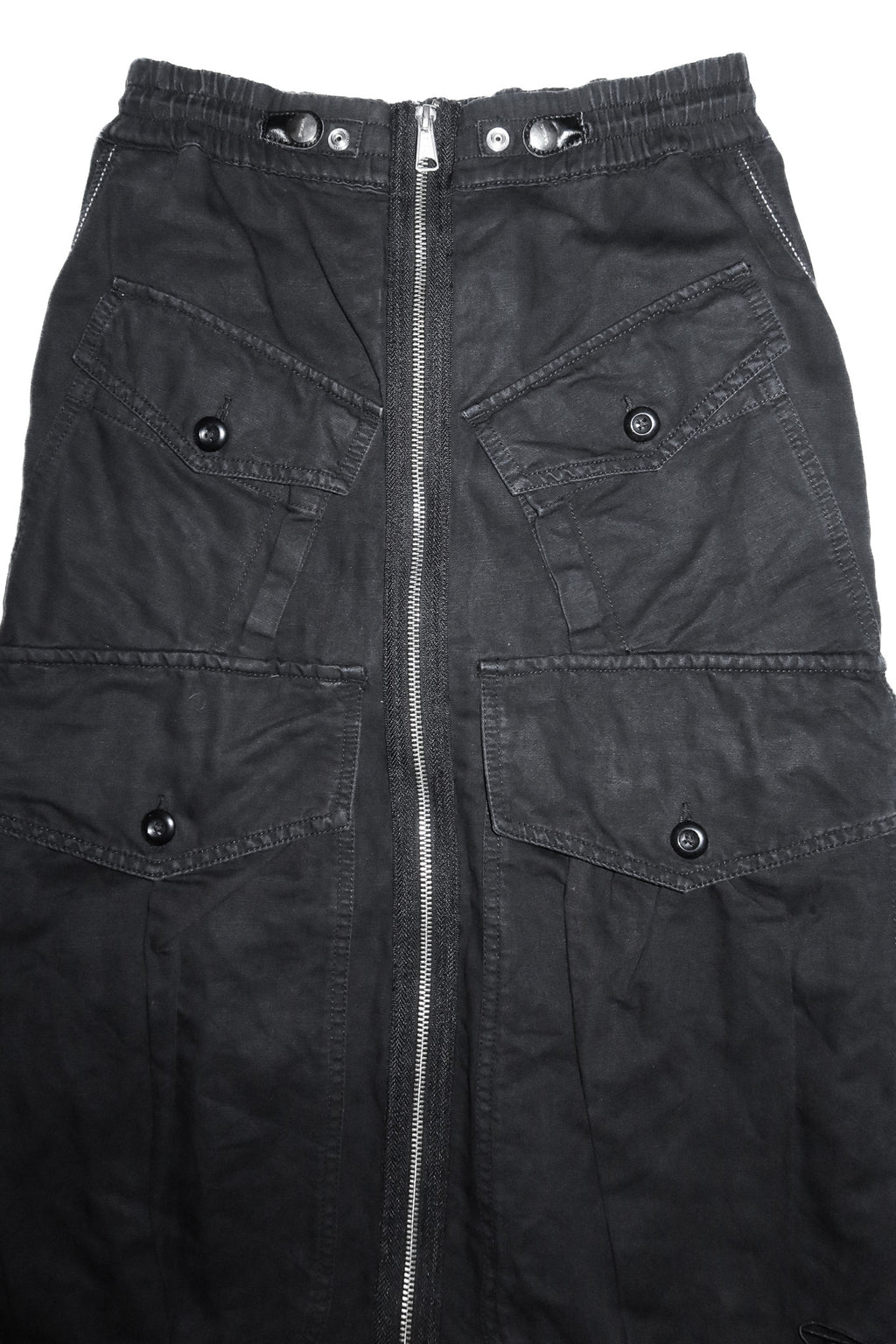 2000’s diesel o-ginestra cargo midi skirt black.