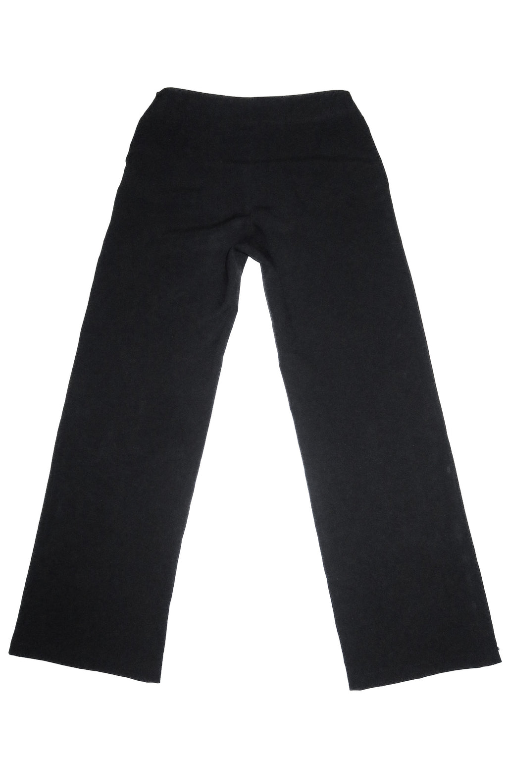 1990’s westco zip detail flared pants black.