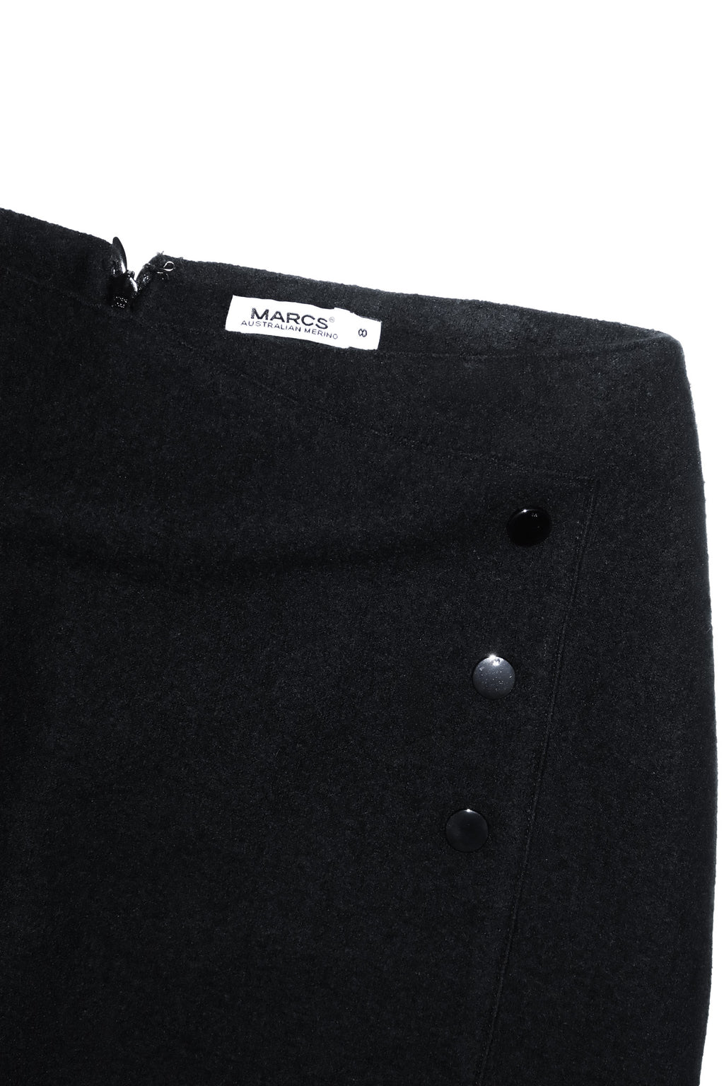 marcs merino felted wool asymmetrical midi skirt grey.