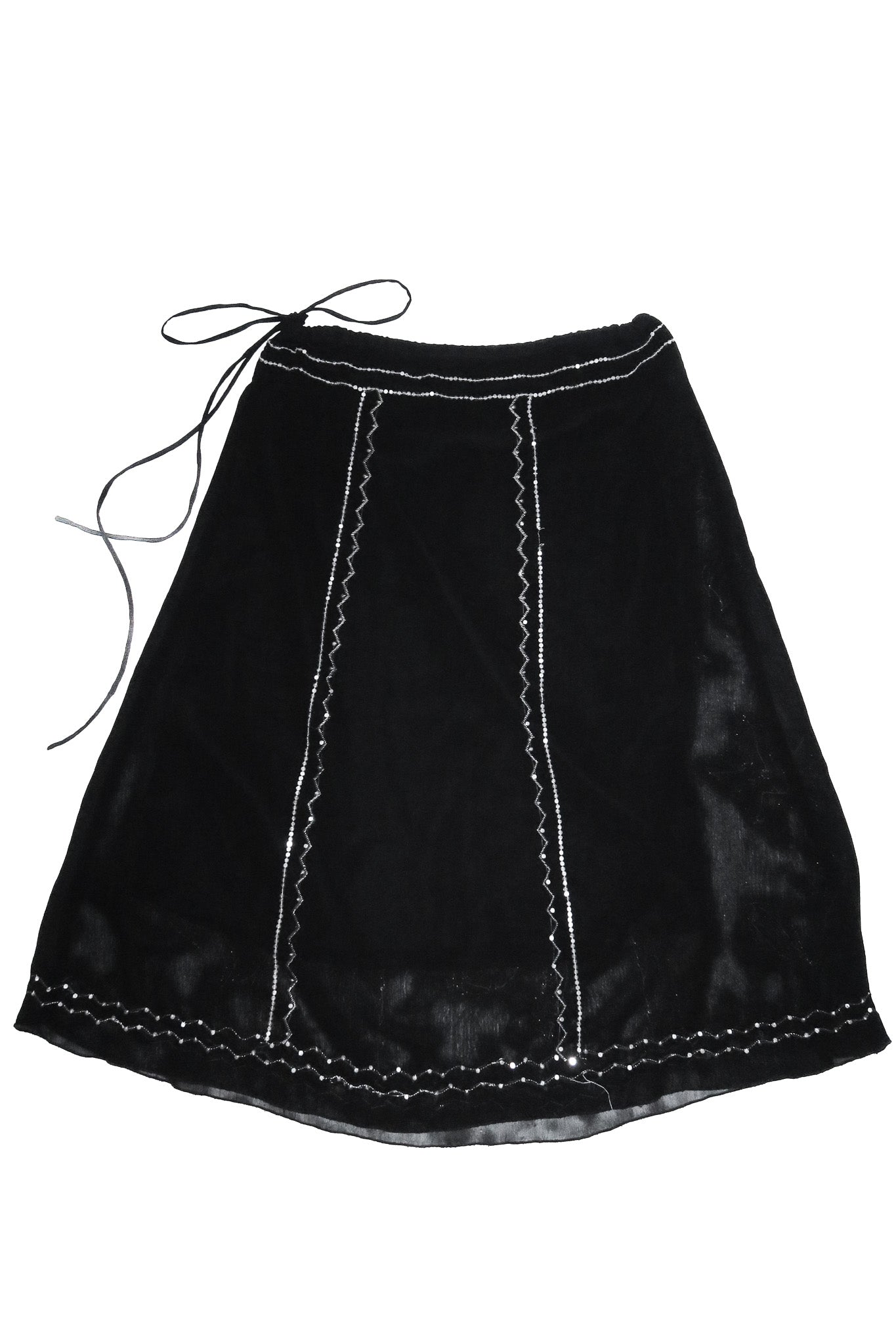 undercoverwear embroidered maxi skirt black.