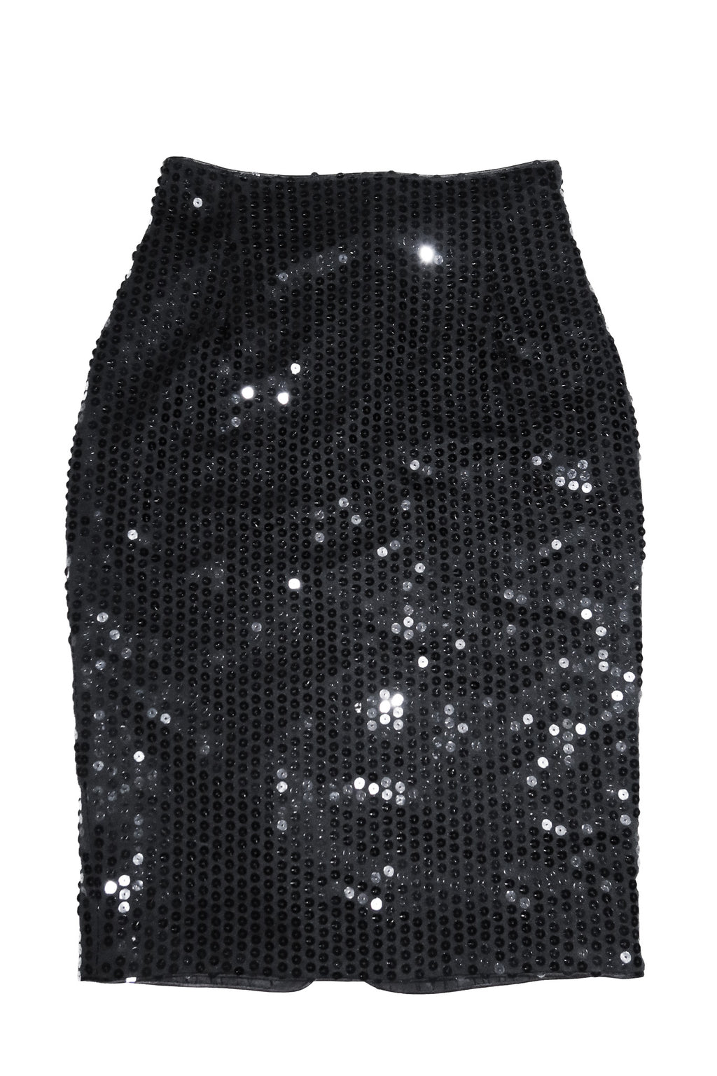 1980’s private label by events sequin midi skirt black.