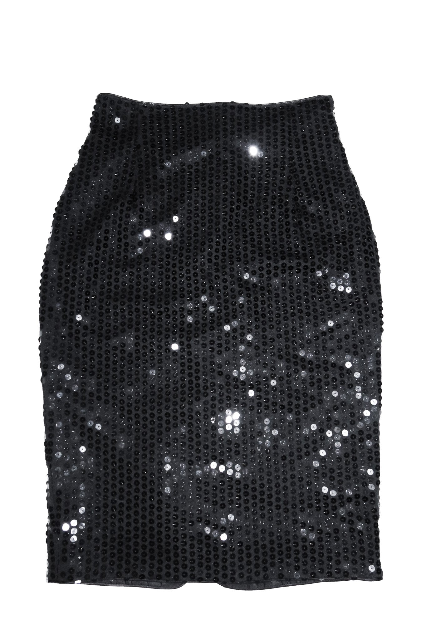 1980’s private label by events sequin midi skirt black.