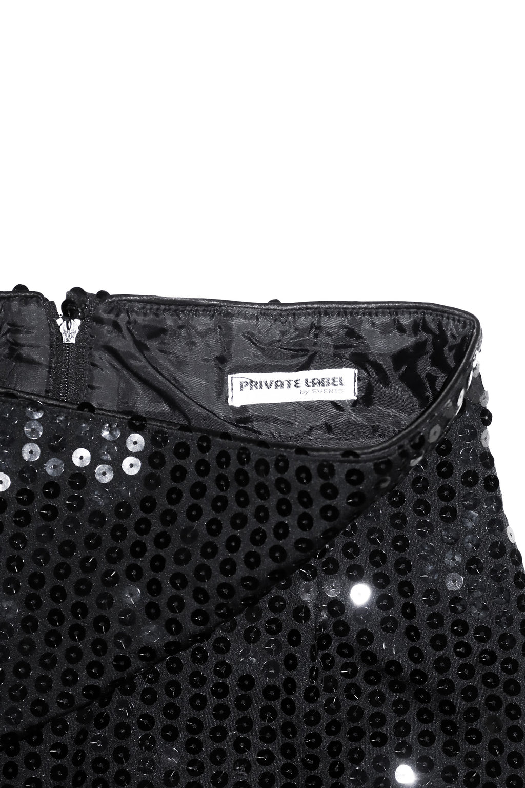 1980’s private label by events sequin midi skirt black.