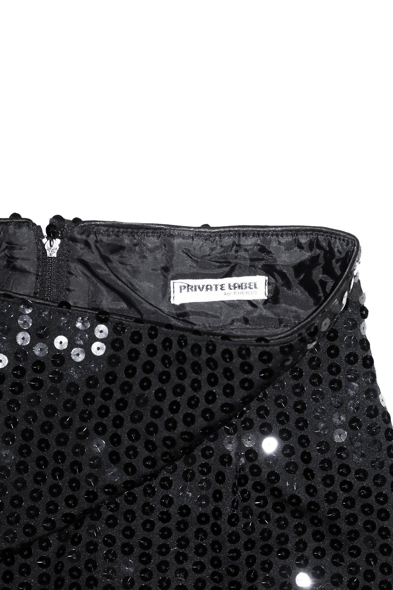 1980’s private label by events sequin midi skirt black.