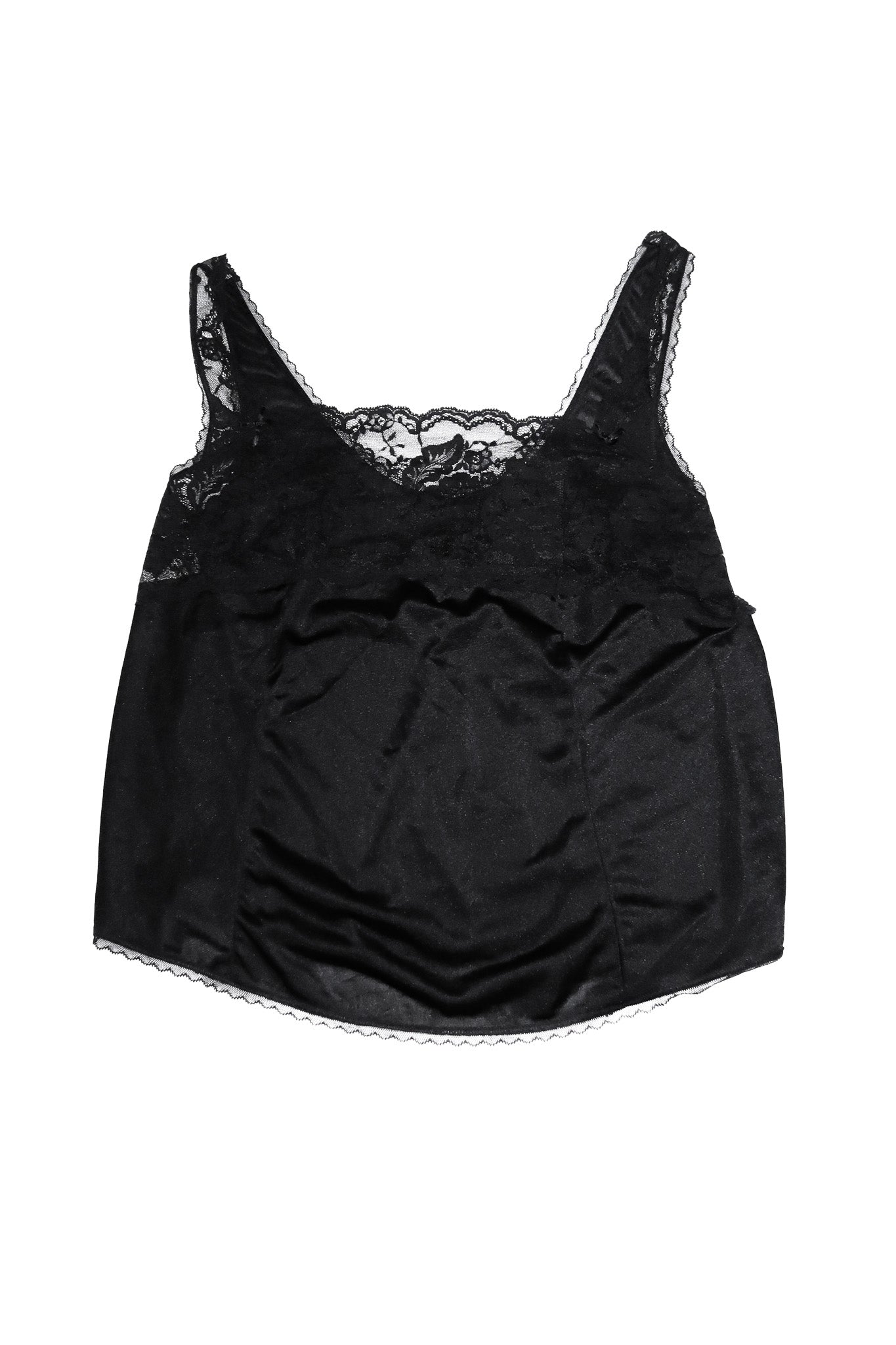 1990’s maggie t lace trim camisole black.