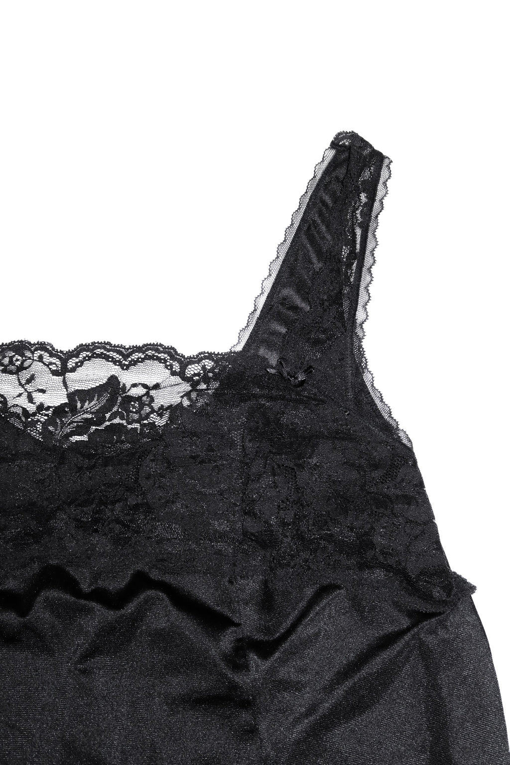1990’s maggie t lace trim camisole black.