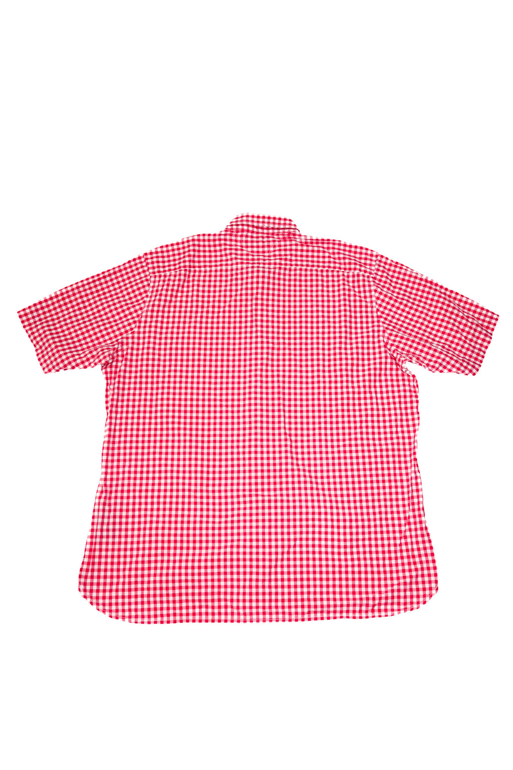 2000’s tommy hilfiger gingham short sleeve shirt red.