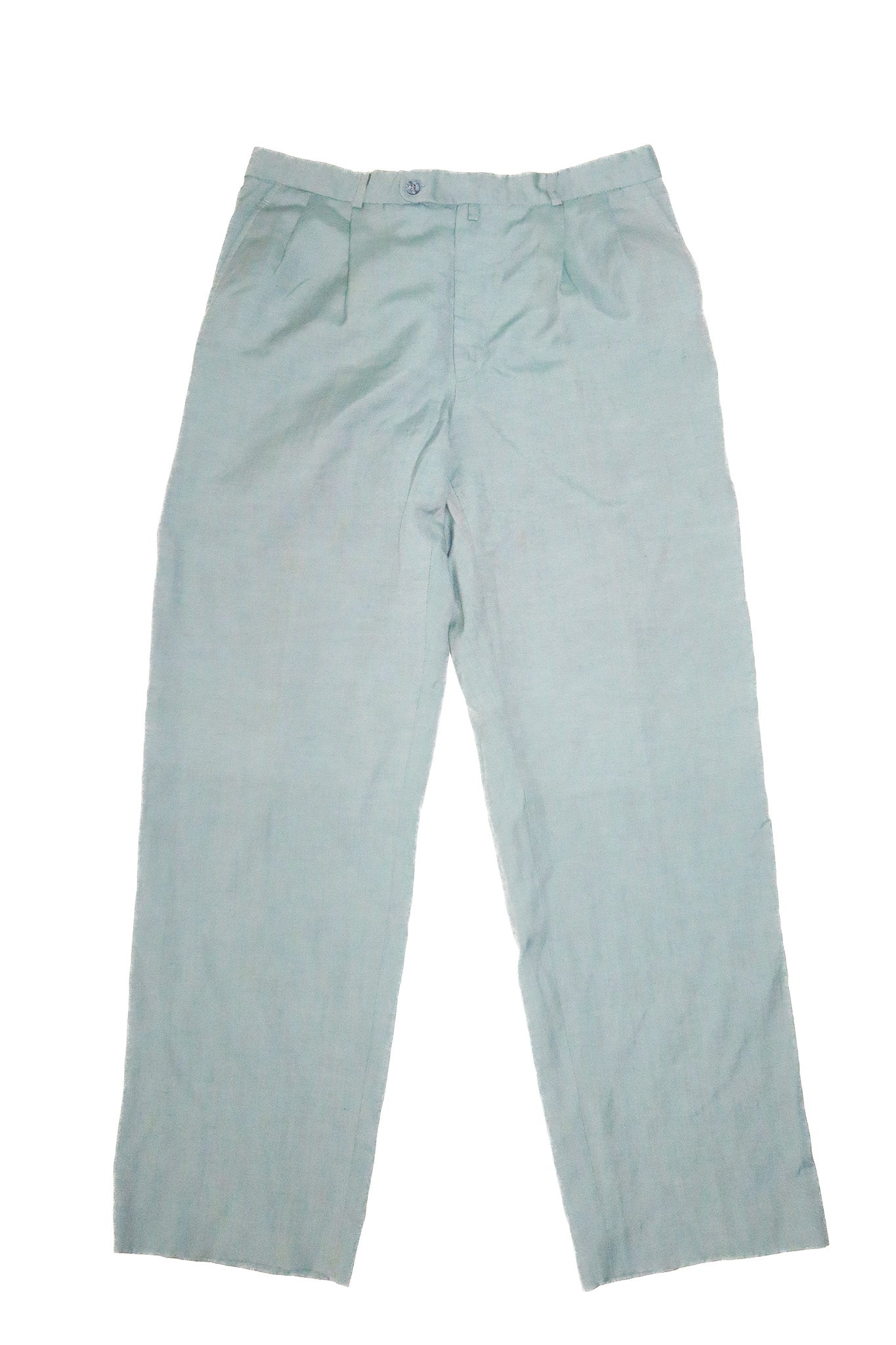 1990’s tailored straight leg trousers blue.