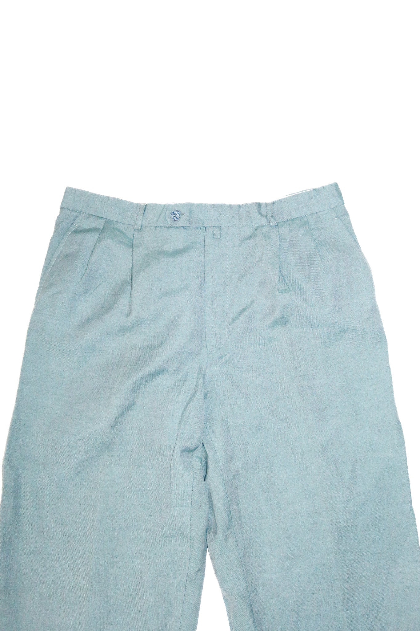 1990’s tailored straight leg trousers blue.