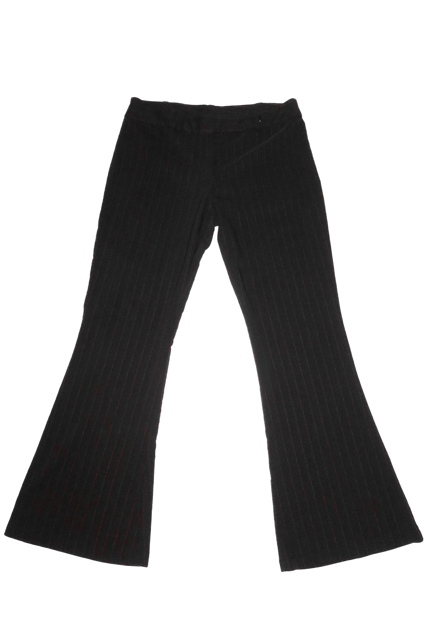 90’s under the table pinstripe suit set black/red.