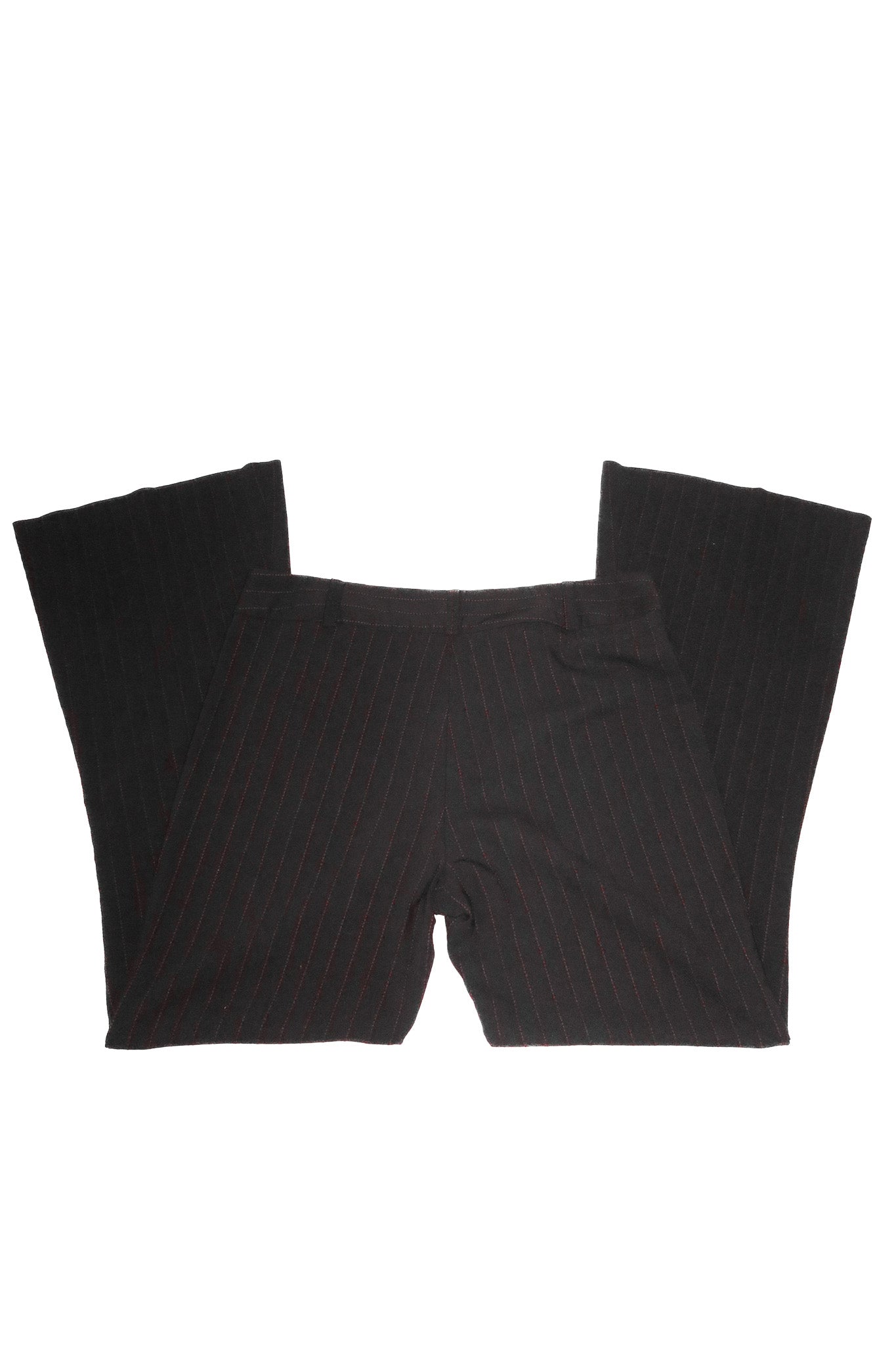 90’s under the table pinstripe suit set black/red.