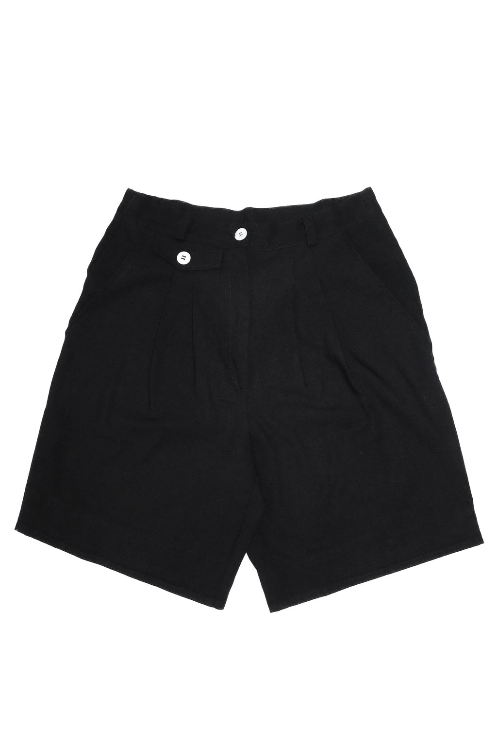 1990’s geiger tailored high waisted shorts black.