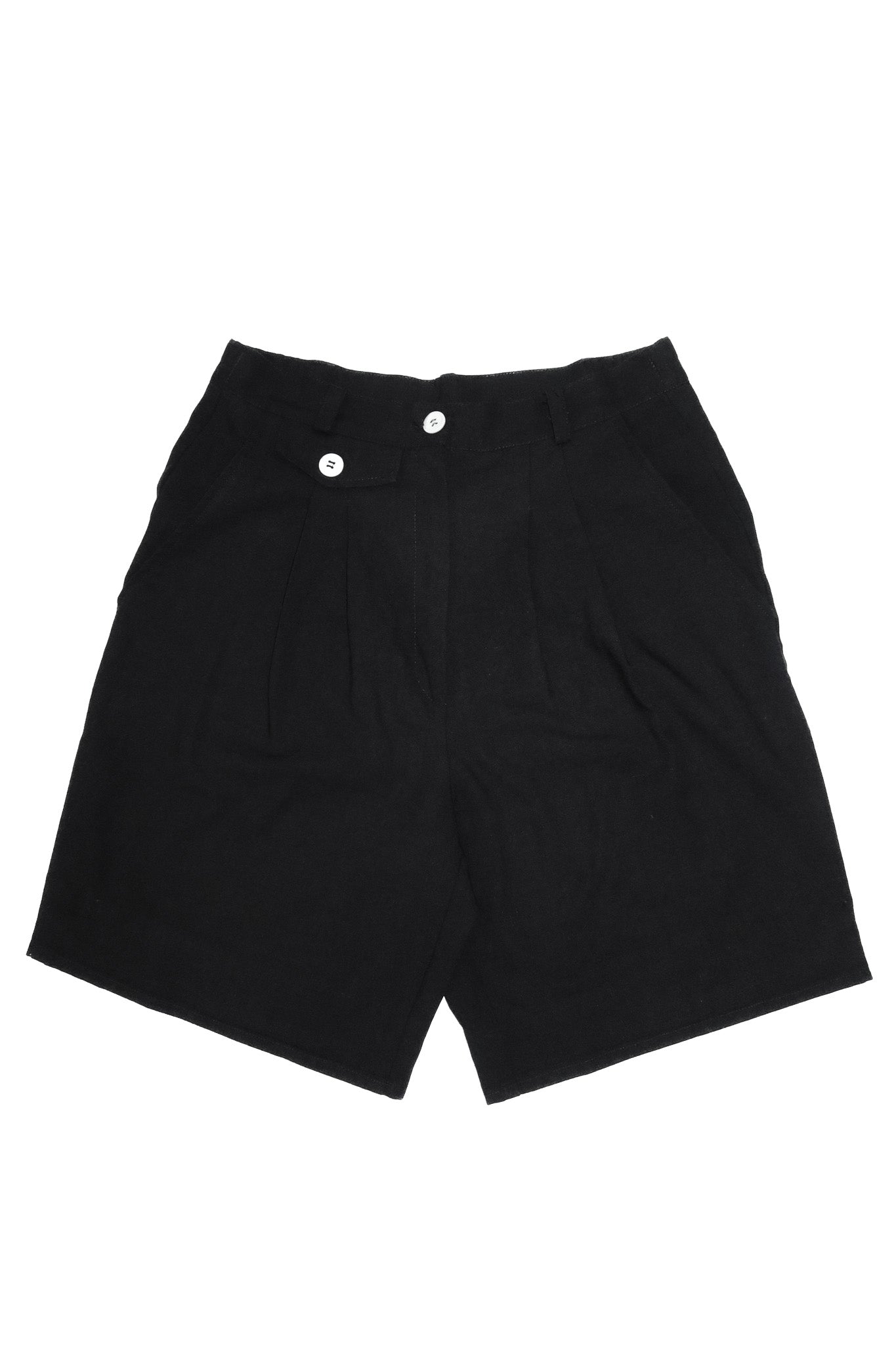 1990’s geiger tailored high waisted shorts black.