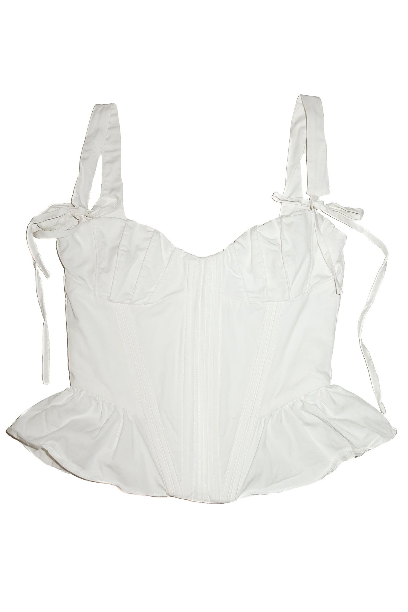 house of cb gigou corset top white.