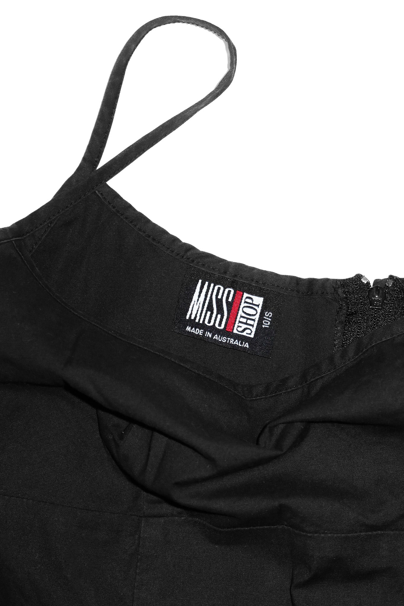 1990’s miss shop fitted cami slip dress black.