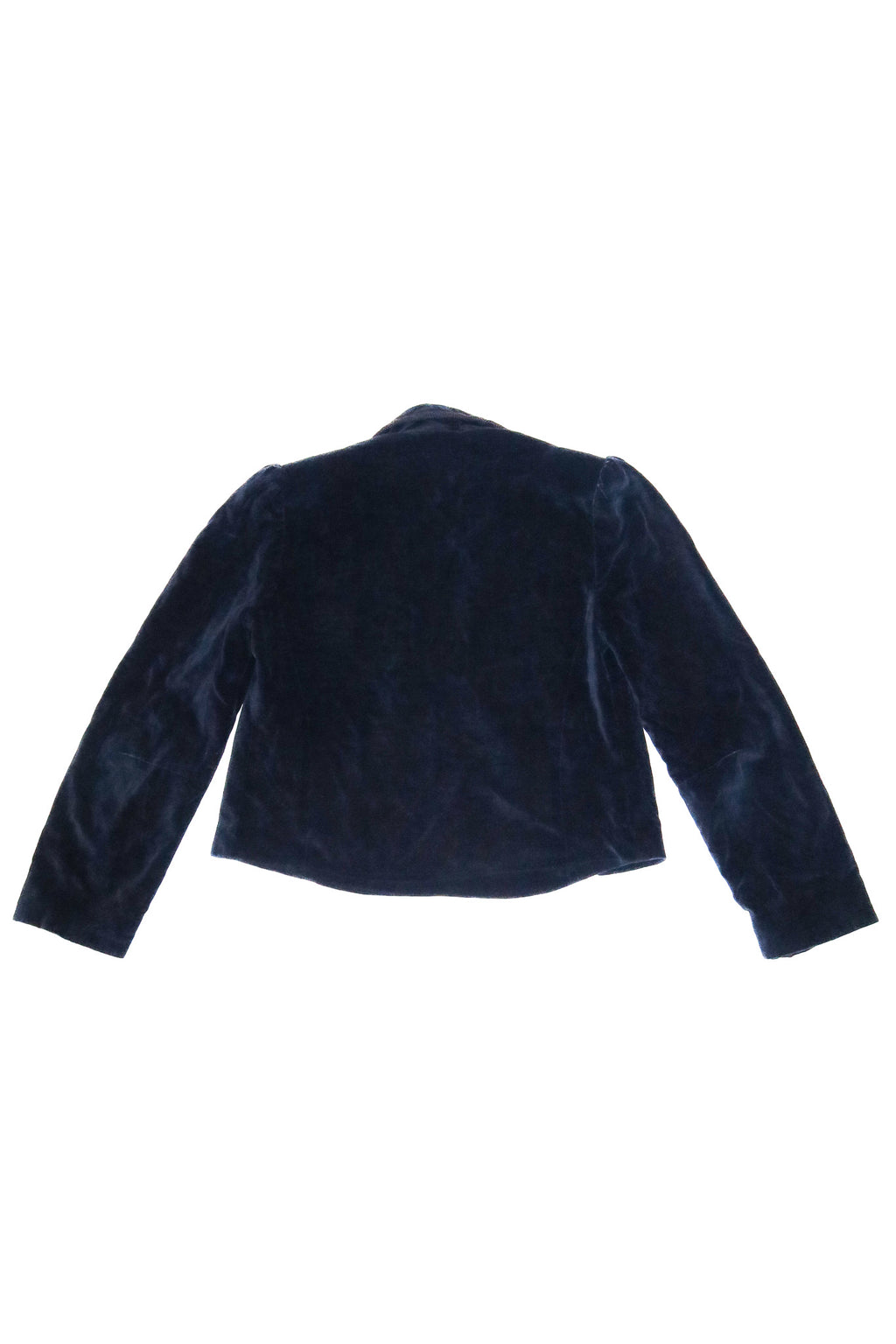 1960’s vino de casa cropped velvet jacket navy.