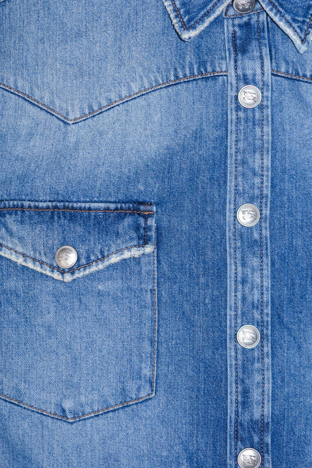 burberry london denim long sleeve shirt blue.