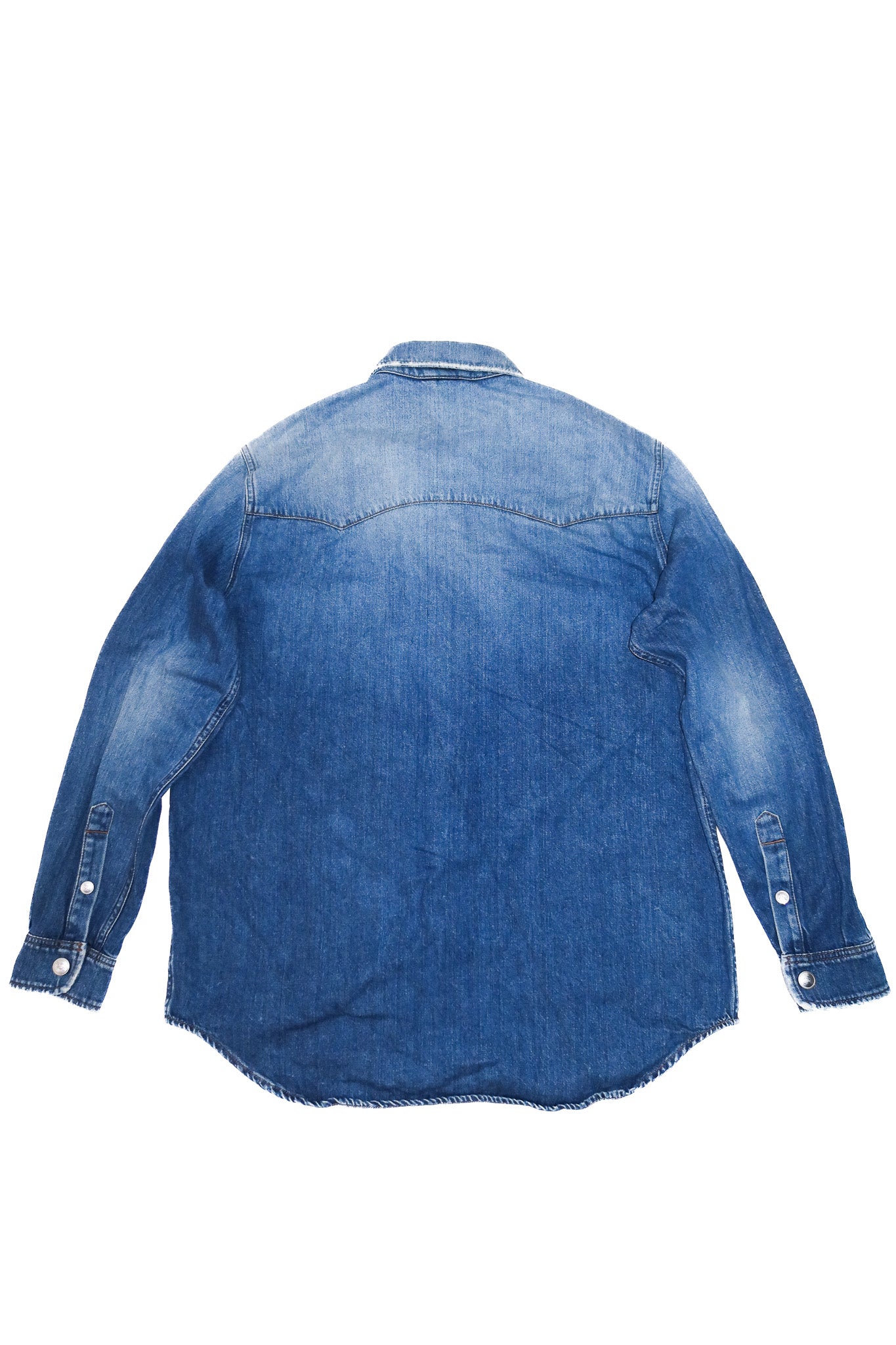 burberry london denim long sleeve shirt blue.