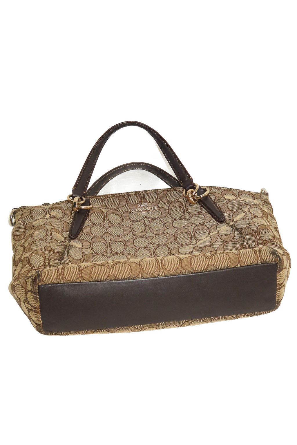 coach signature small kelsey satchel brown.