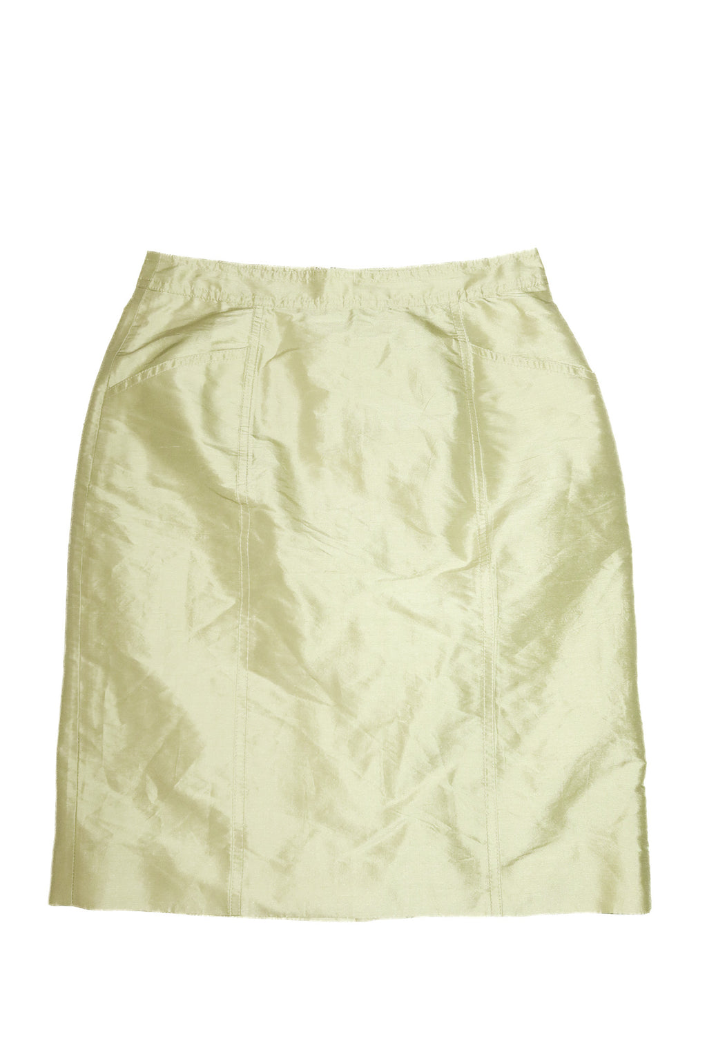2000’s deadstock sogna silk mini skirt lime.