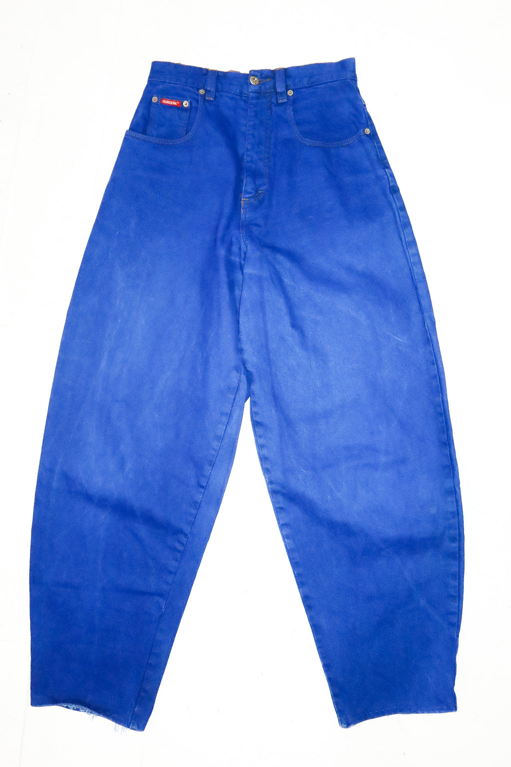 1990’s forrestal barrel leg jeans cobalt blue.
