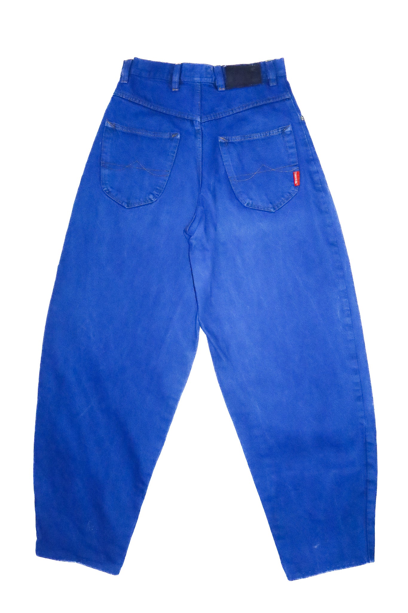 1990’s forrestal barrel leg jeans cobalt blue.