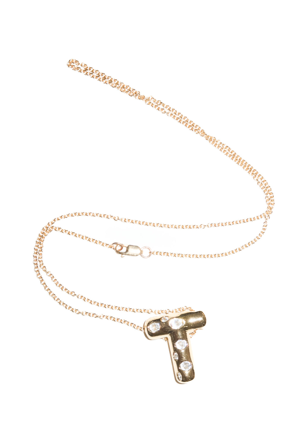 sprinkle letter necklace.