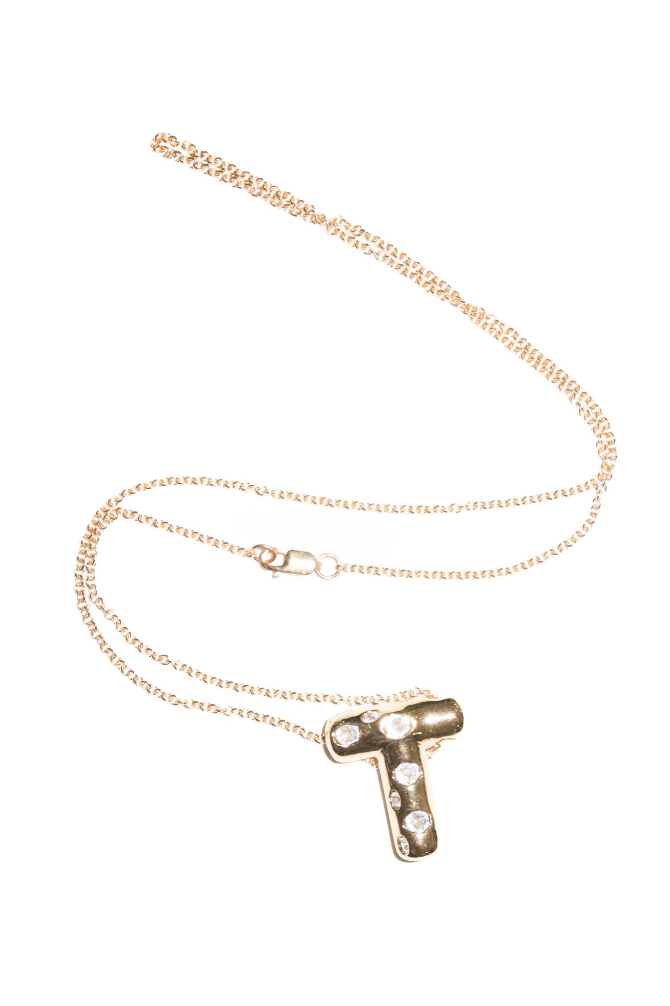 sprinkle letter necklace.