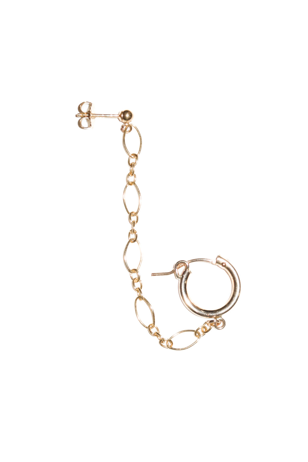 orbit earring gold.