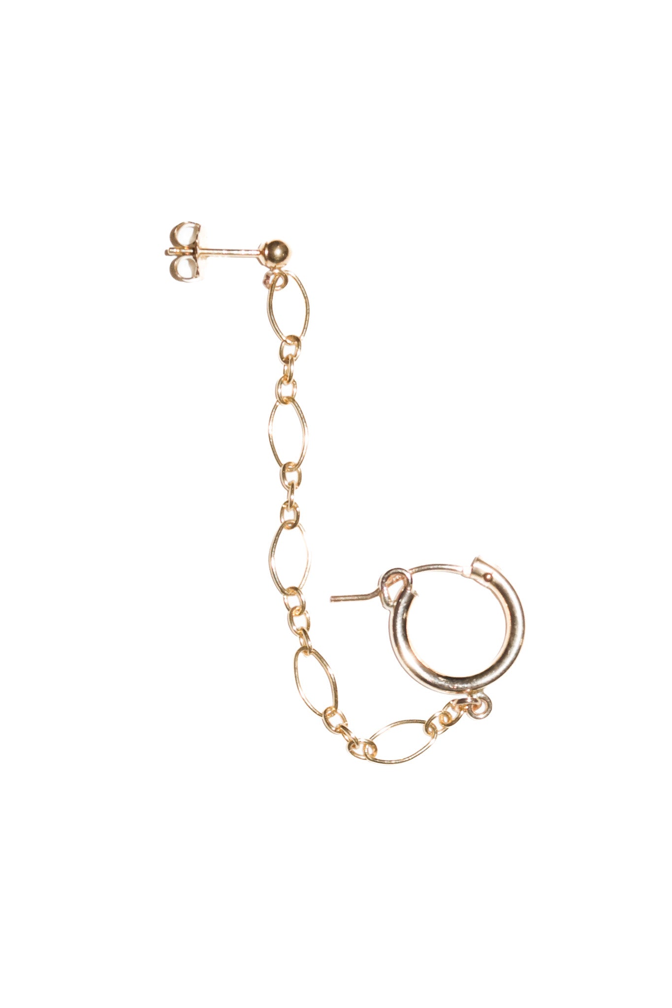 orbit earring gold.