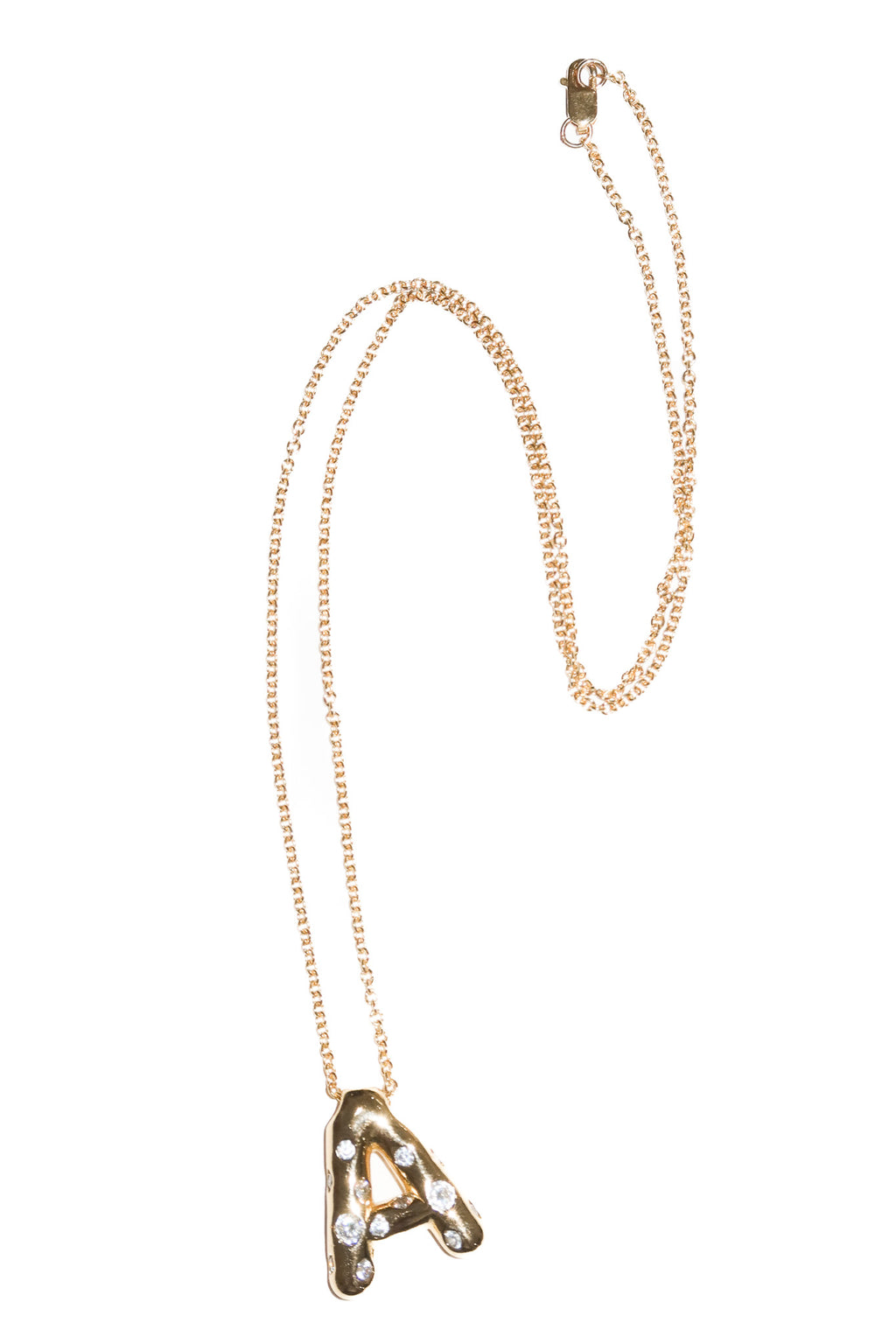 sprinkle letter necklace.