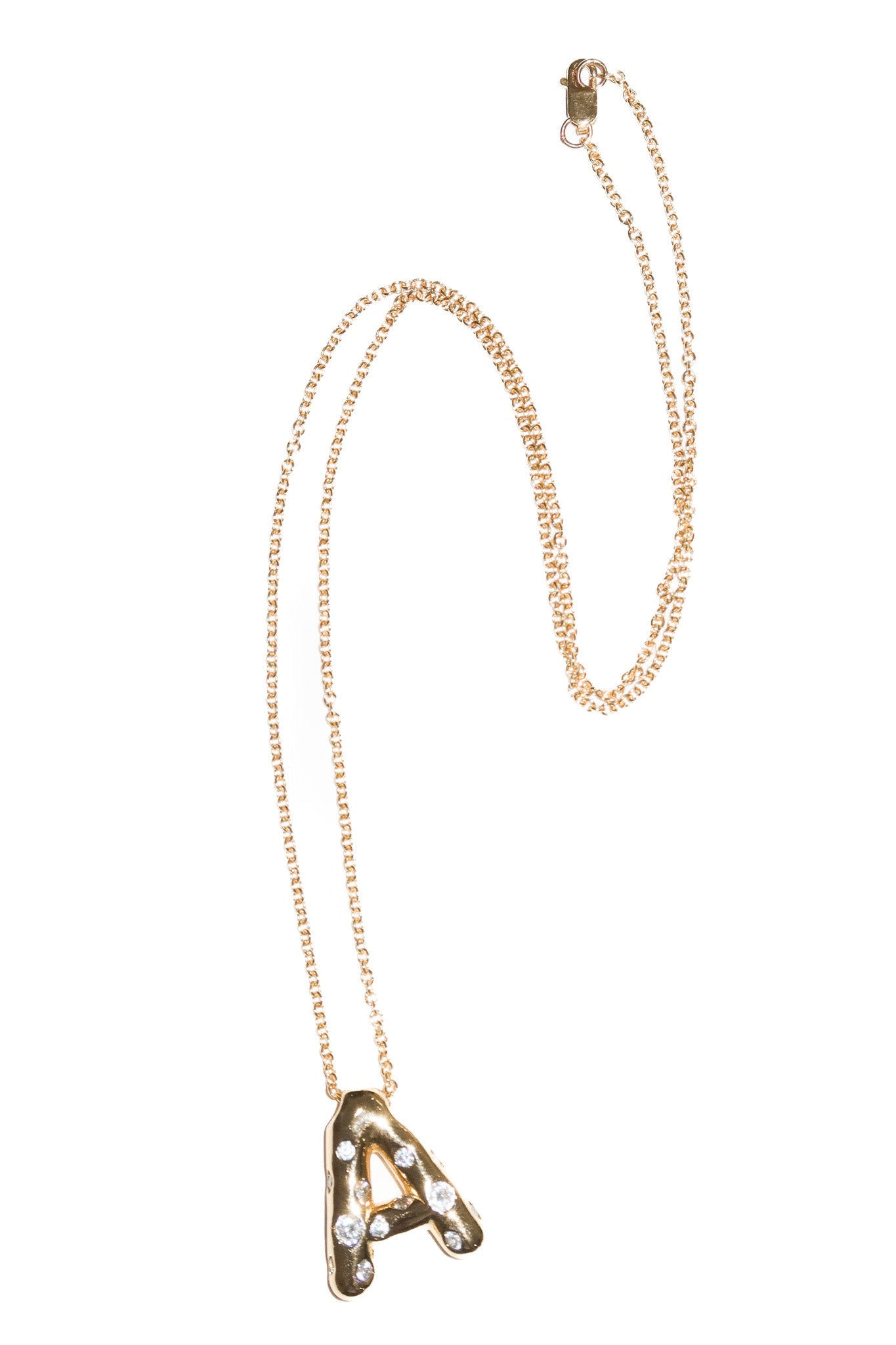 sprinkle letter necklace.