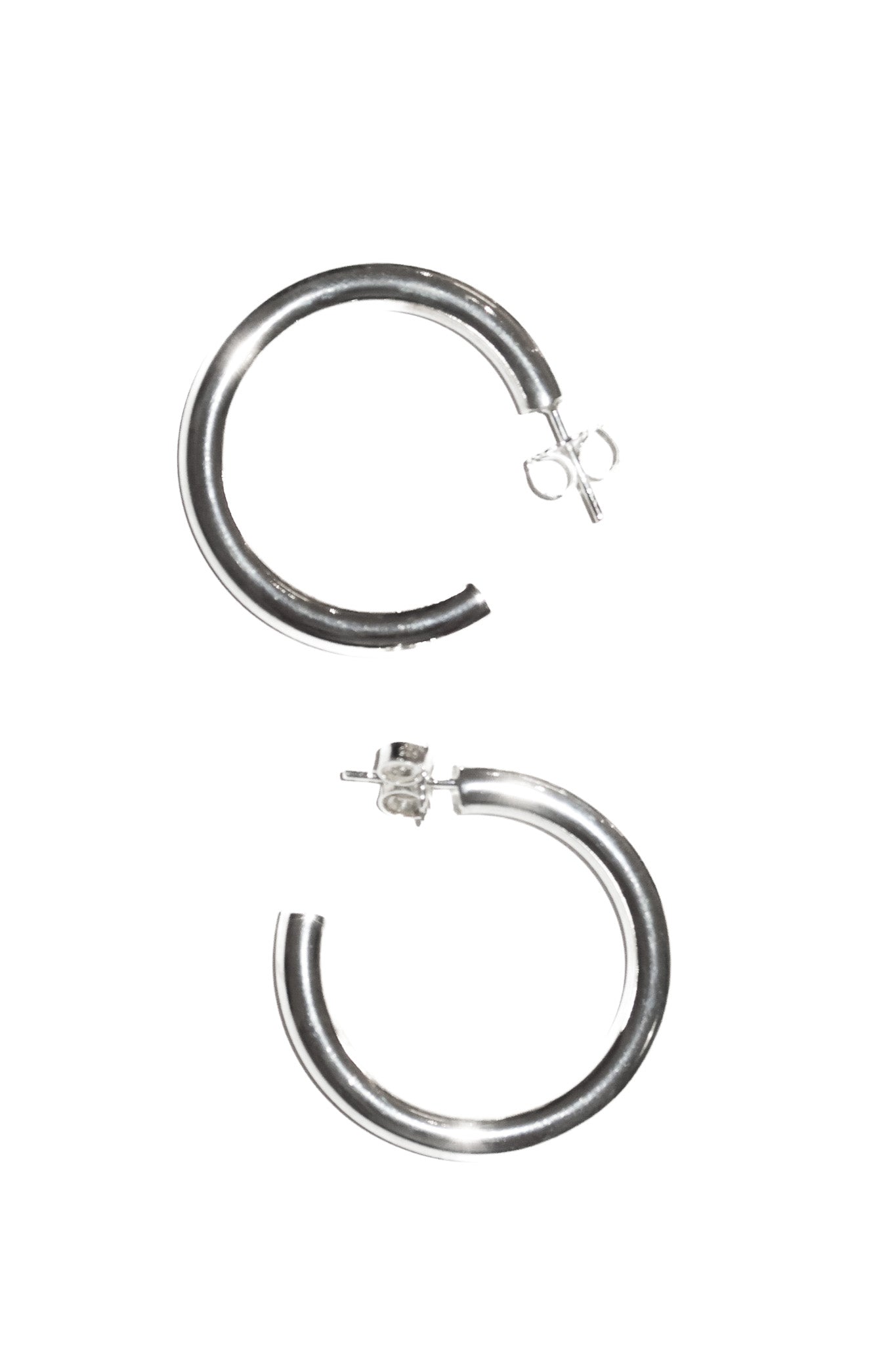 elsa hoops silver.