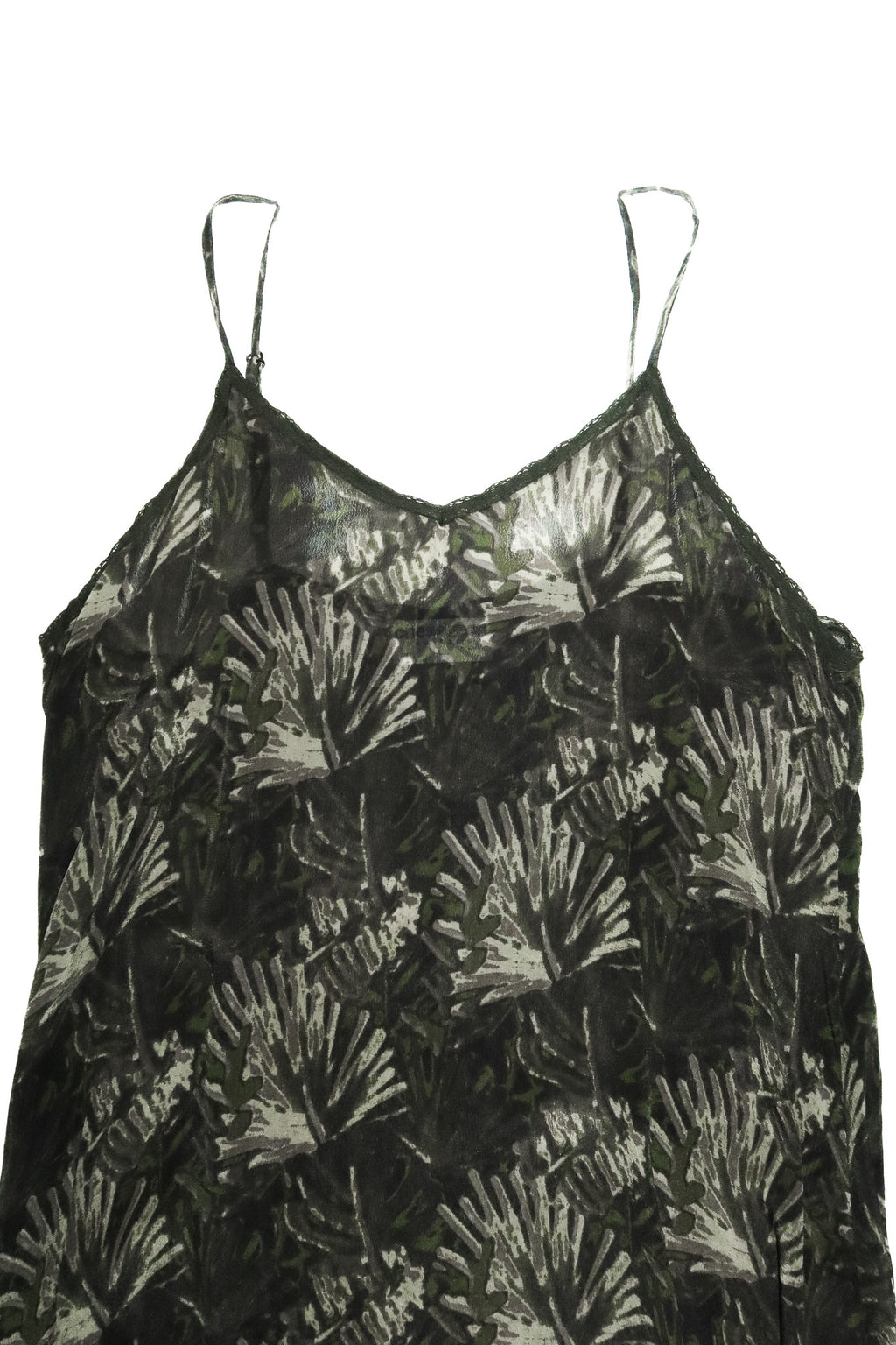 2000’s one season sheer slip dress green.