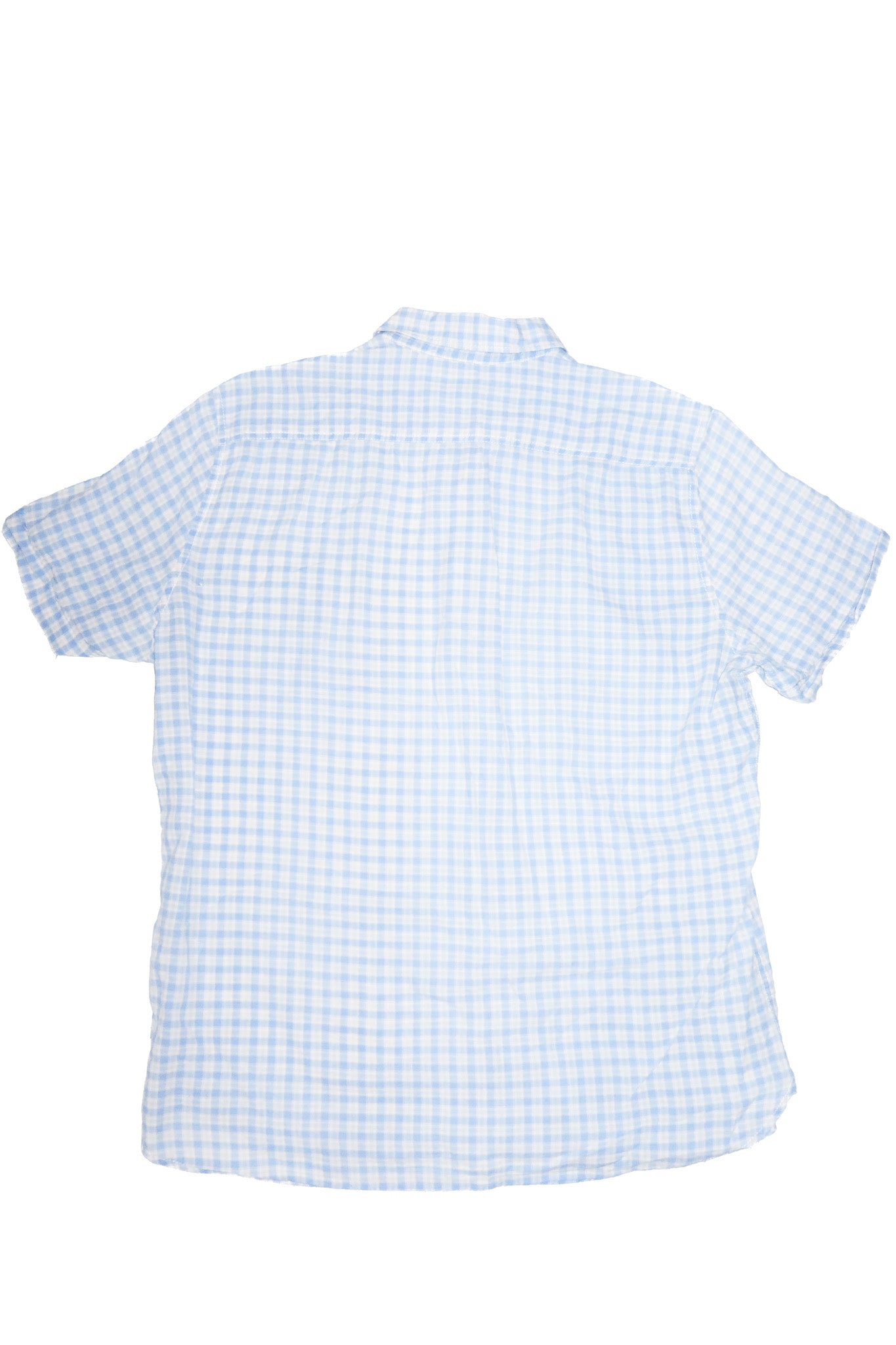 jag short sleeve button up shirt blue.