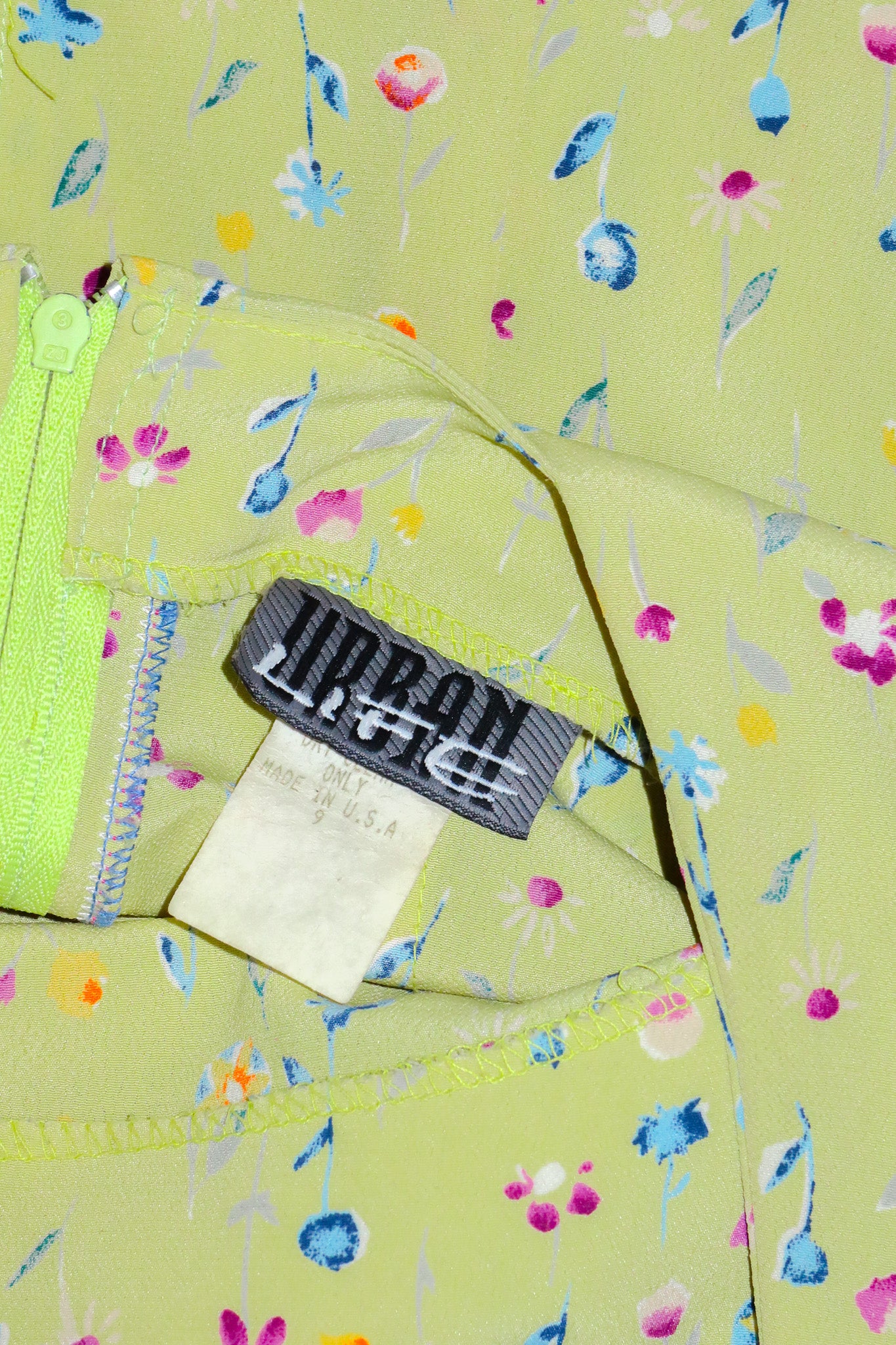1990’s urban life mini dress green.