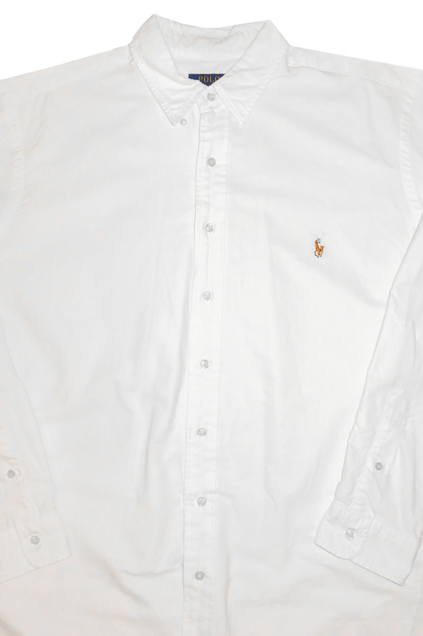 polo ralph lauren long sleeve button up shirt white.
