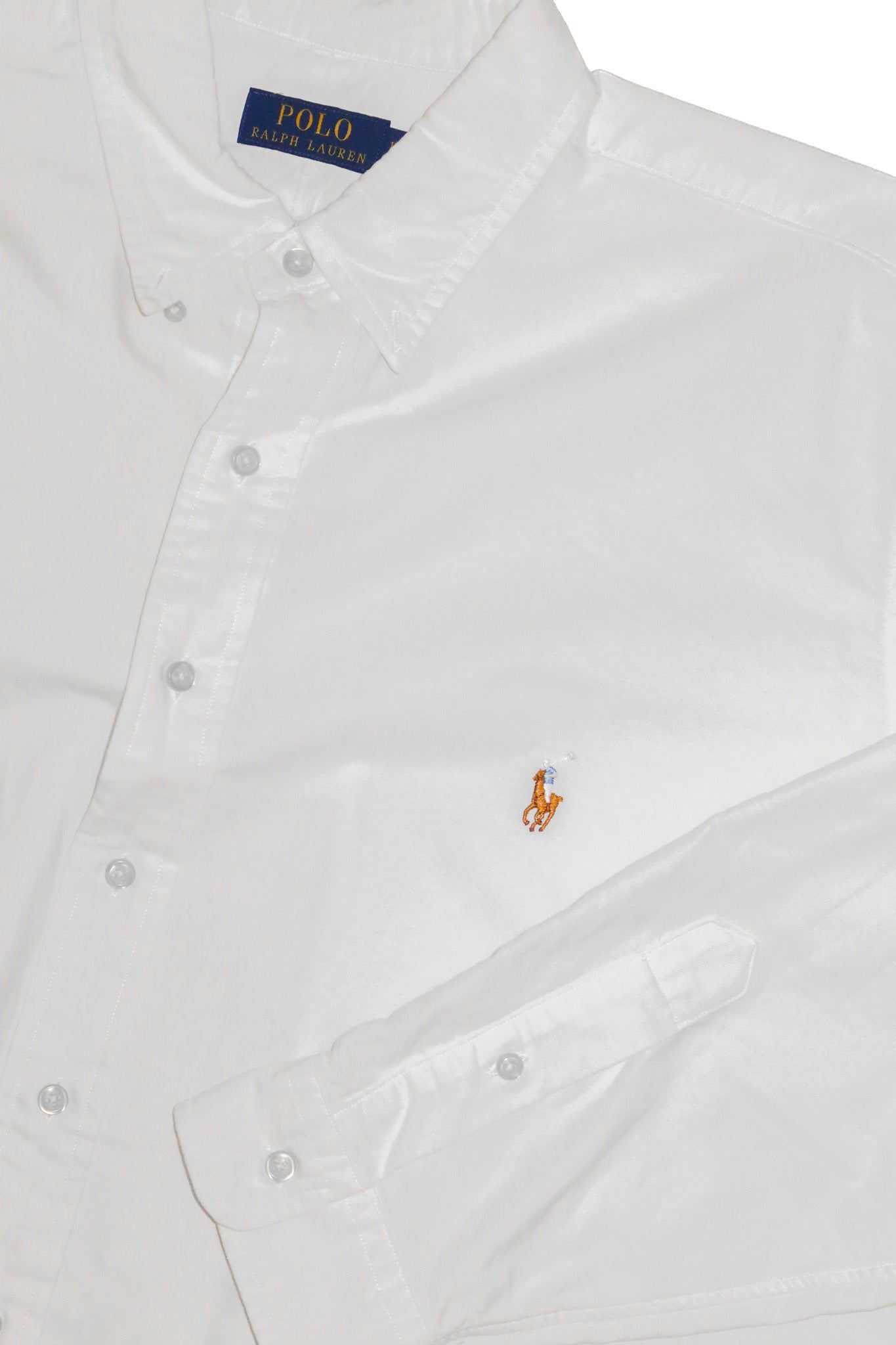polo ralph lauren long sleeve button up shirt white.