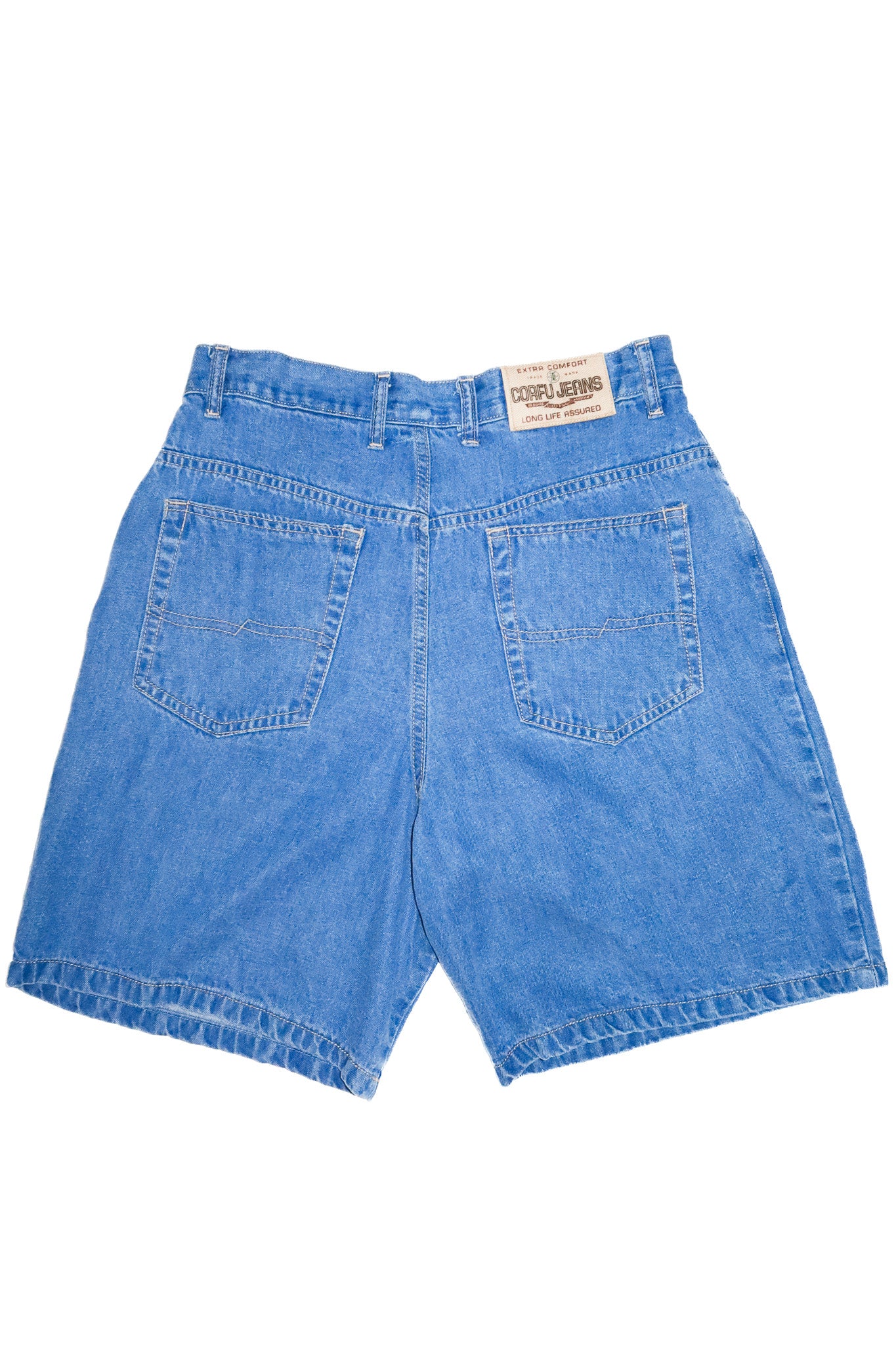 1990’s corfu jeanshigh waisted shorts blue.