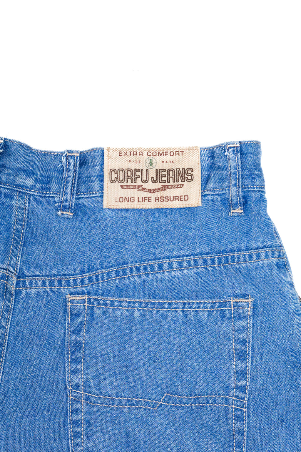 1990’s corfu jeanshigh waisted shorts blue.