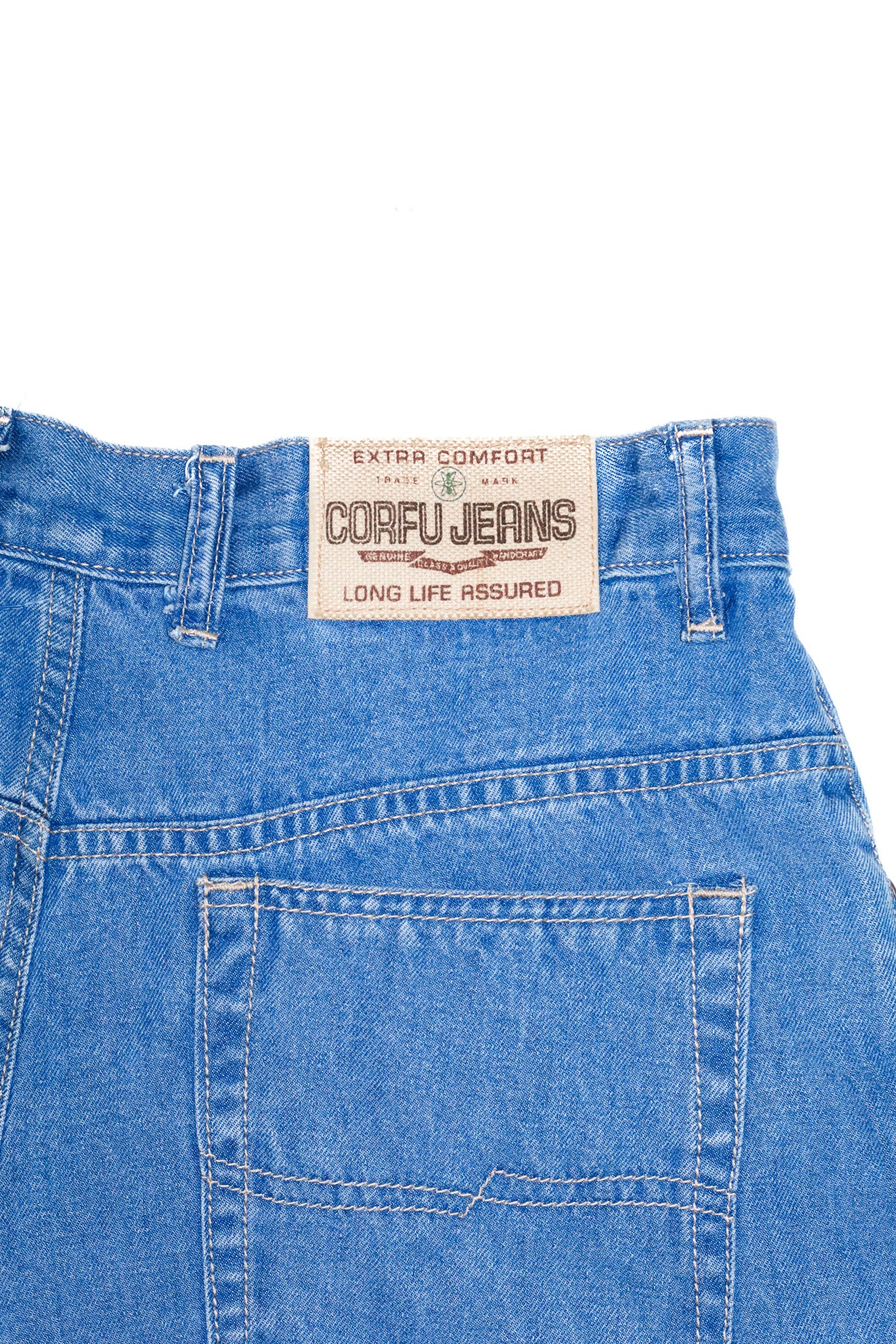 1990’s corfu jeanshigh waisted shorts blue.